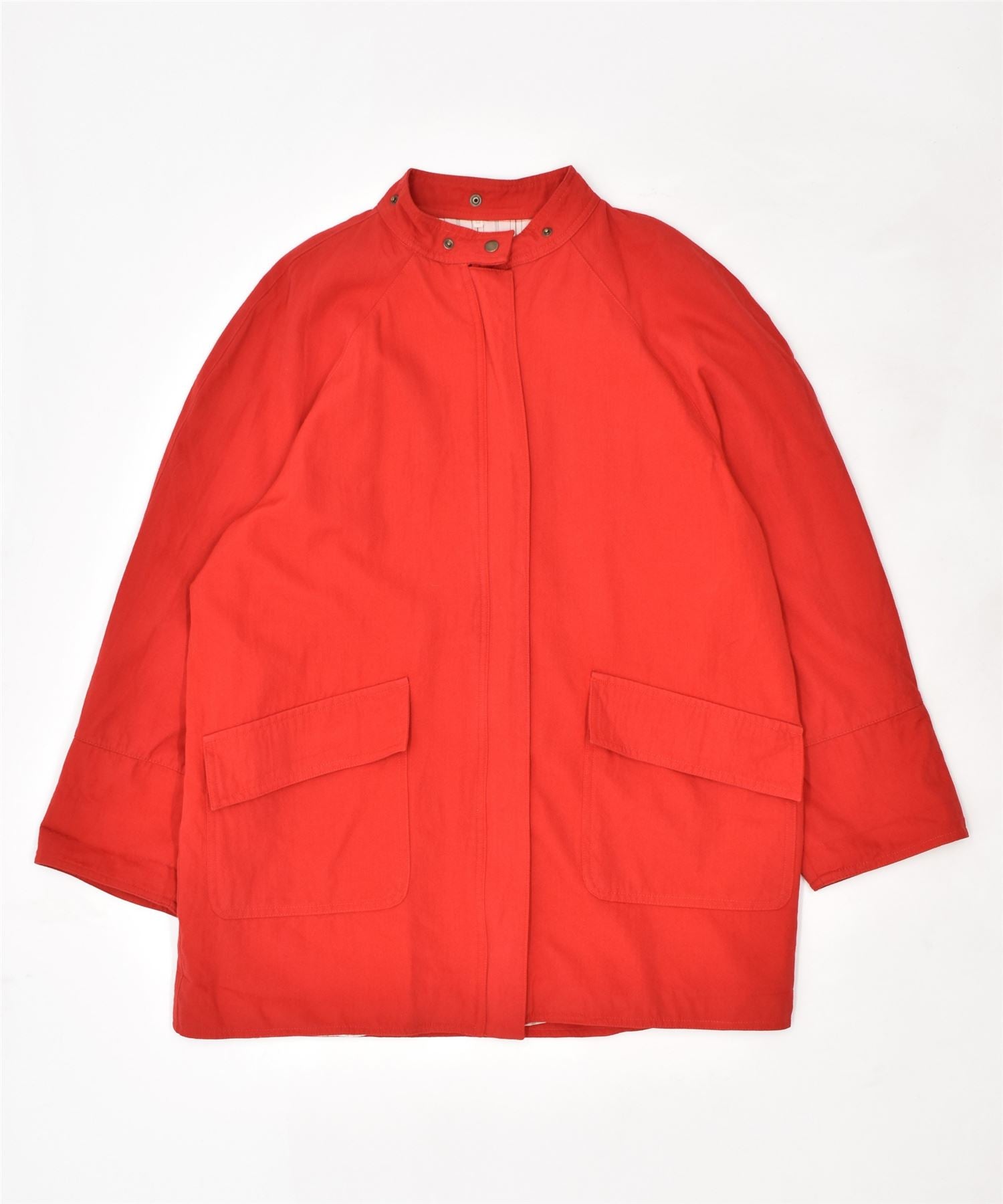 image of VINTAGE Womens Oversized Overcoat UK 12 Medium Red