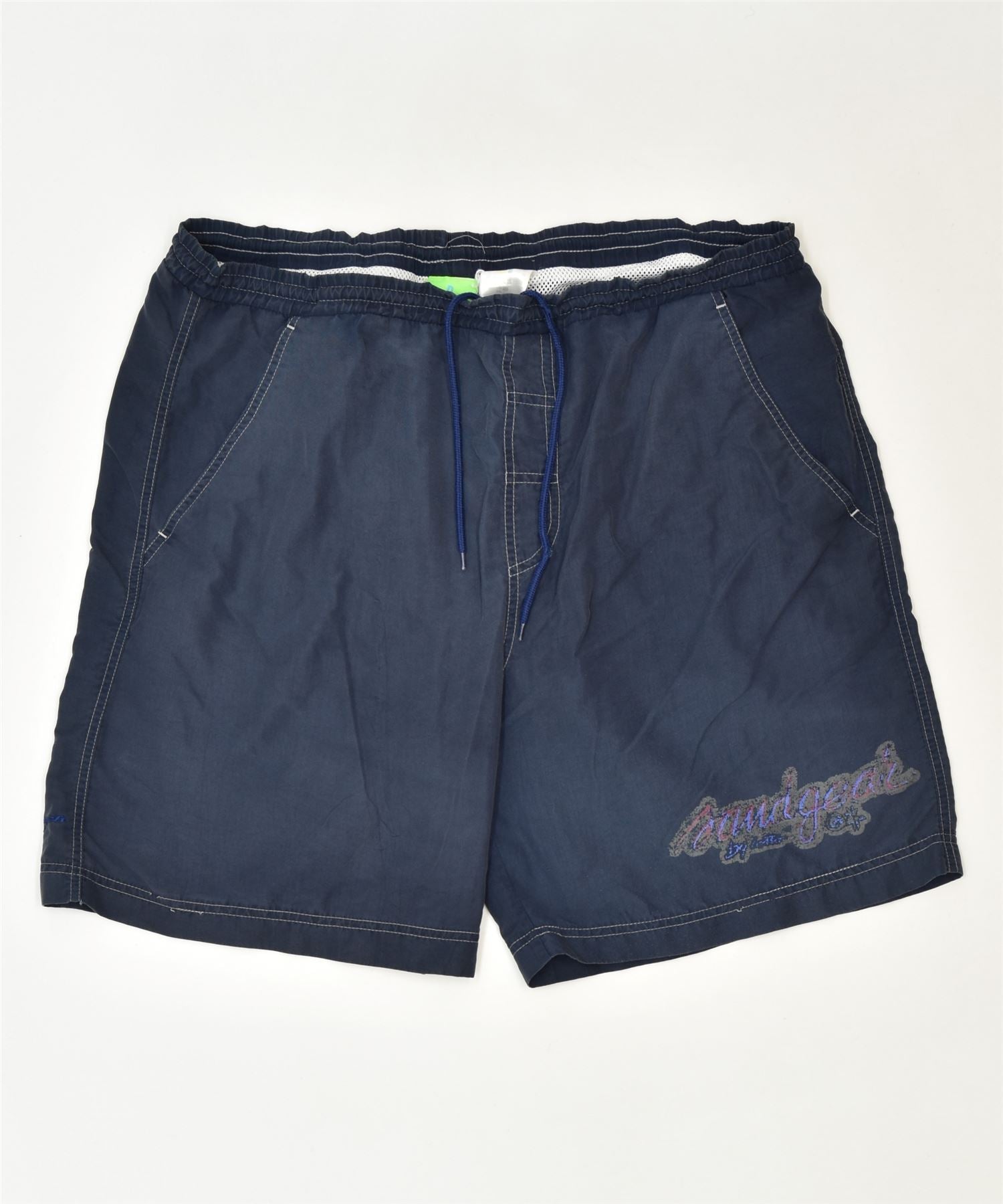 image of LOTTO Mens Sport Shorts 2XL Navy Blue Polyester Sports