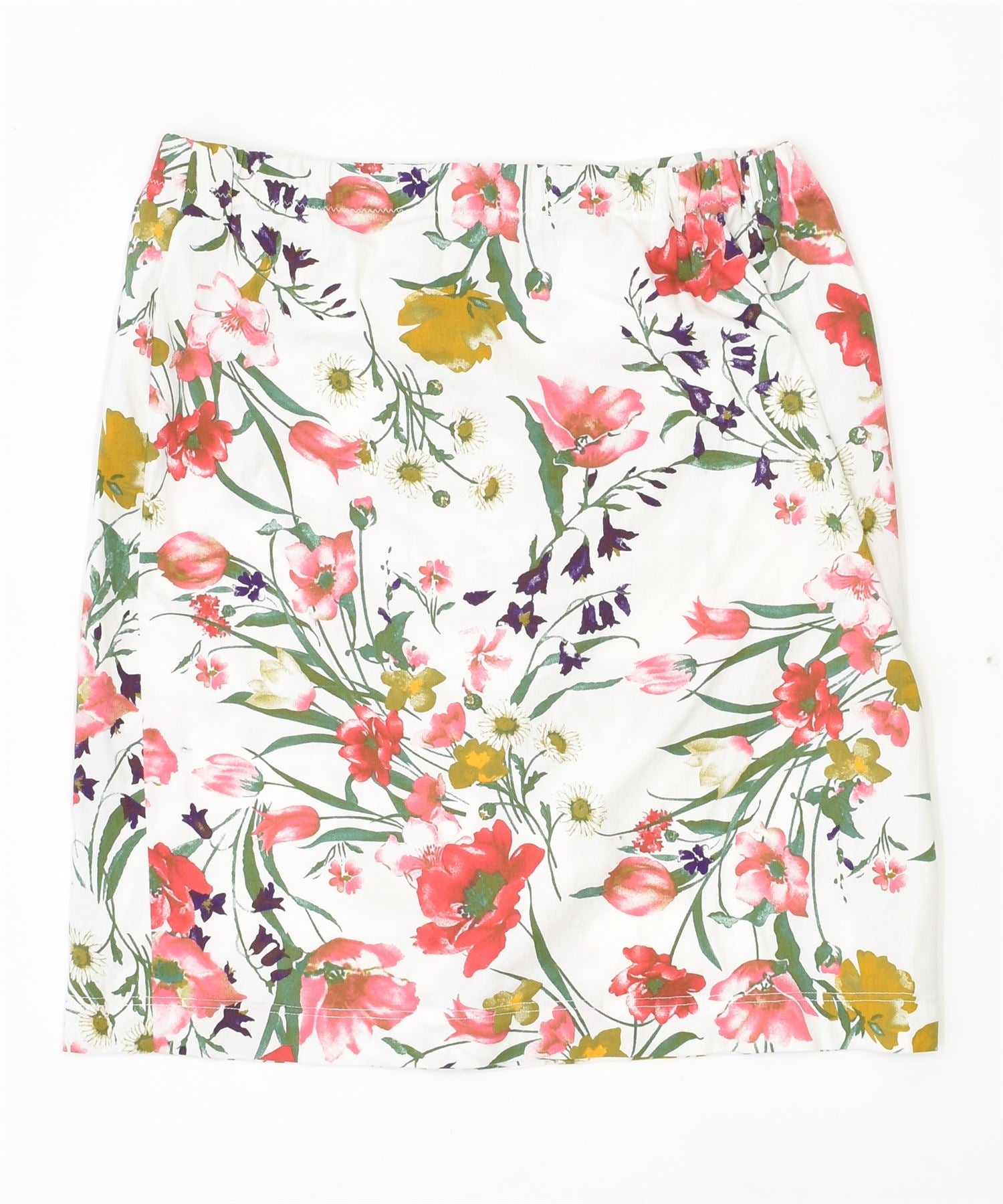 image of VINTAGE Womens Straight Skirt W28 Small Multicoloured Floral