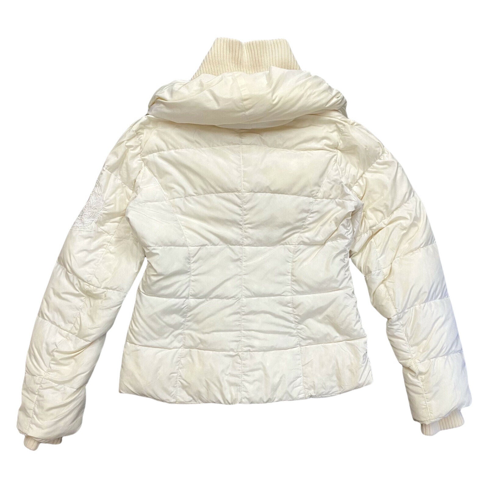 Add Jag Posh Jacket | Vintage High End Designer Down Padded Puffer Off White VTG