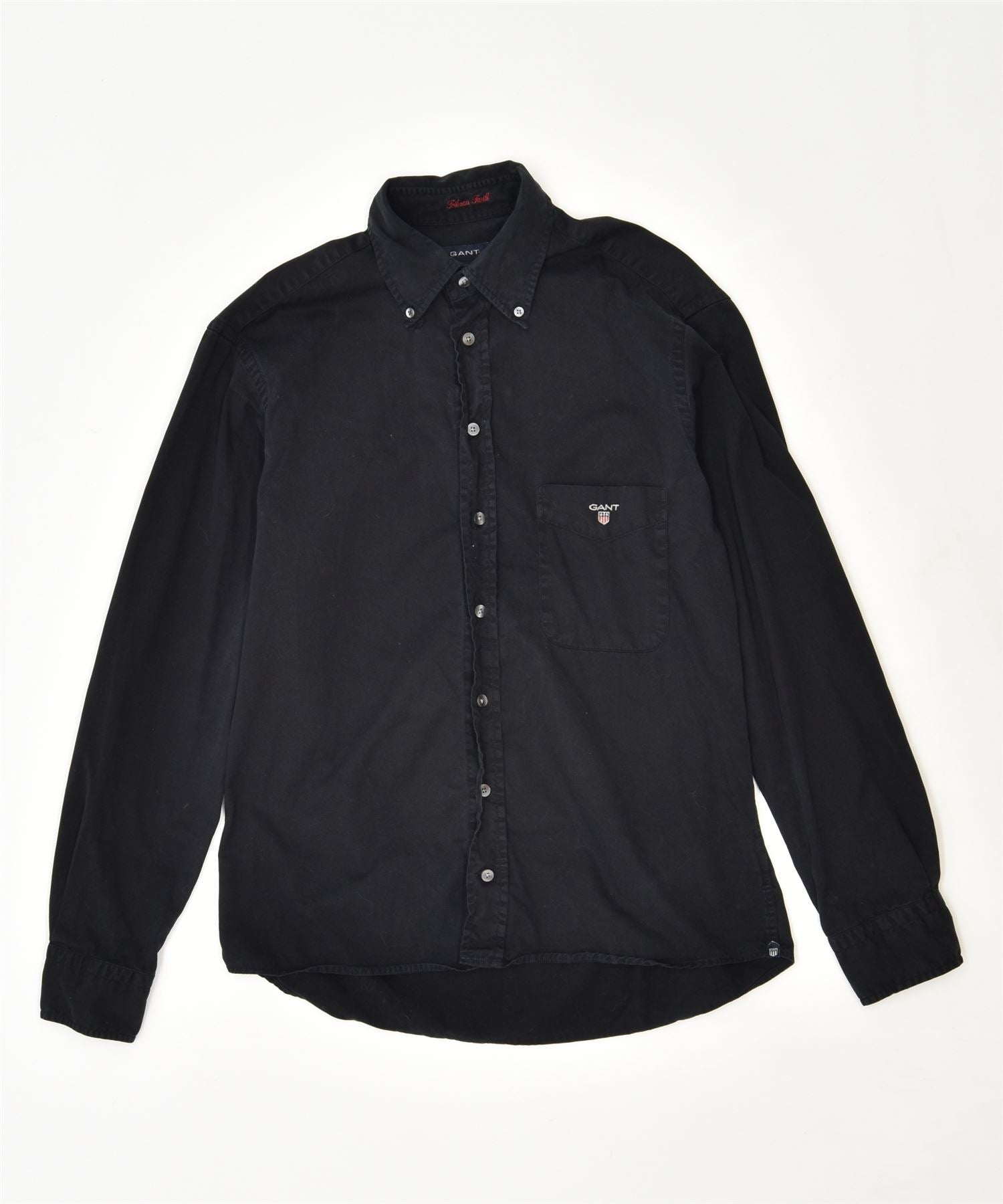 image of GANT Womens Shirt Medium Black Cotton