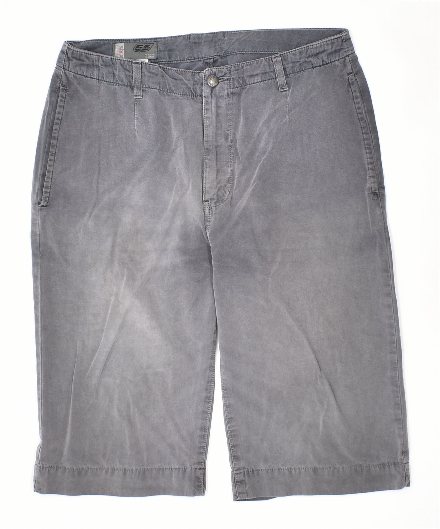 5DSL BY DIESEL Mens Bermuda Shorts W29 Small Grey Cotton