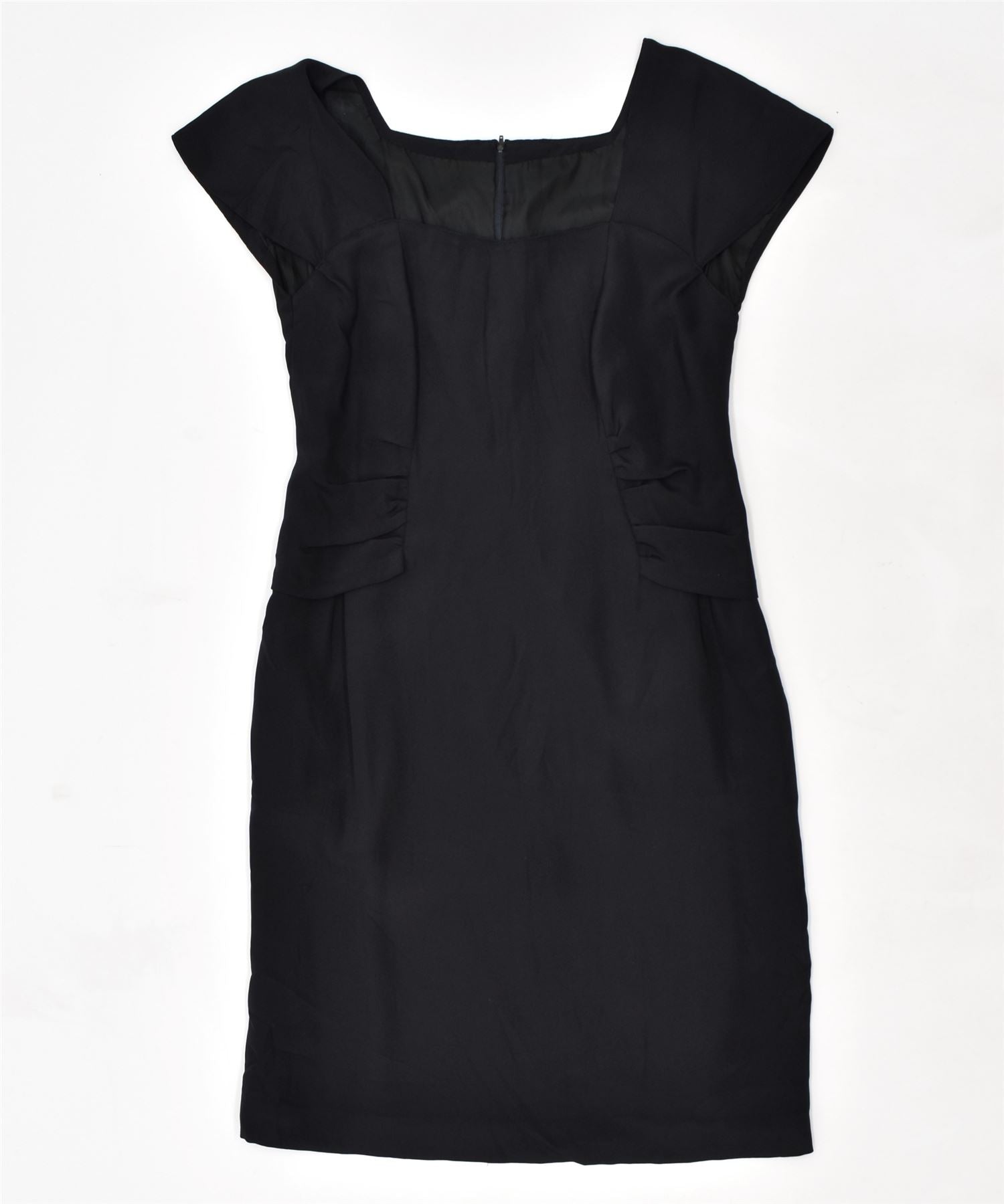 image of VINTAGE Womens Sheath Dress UK 8 Small Black