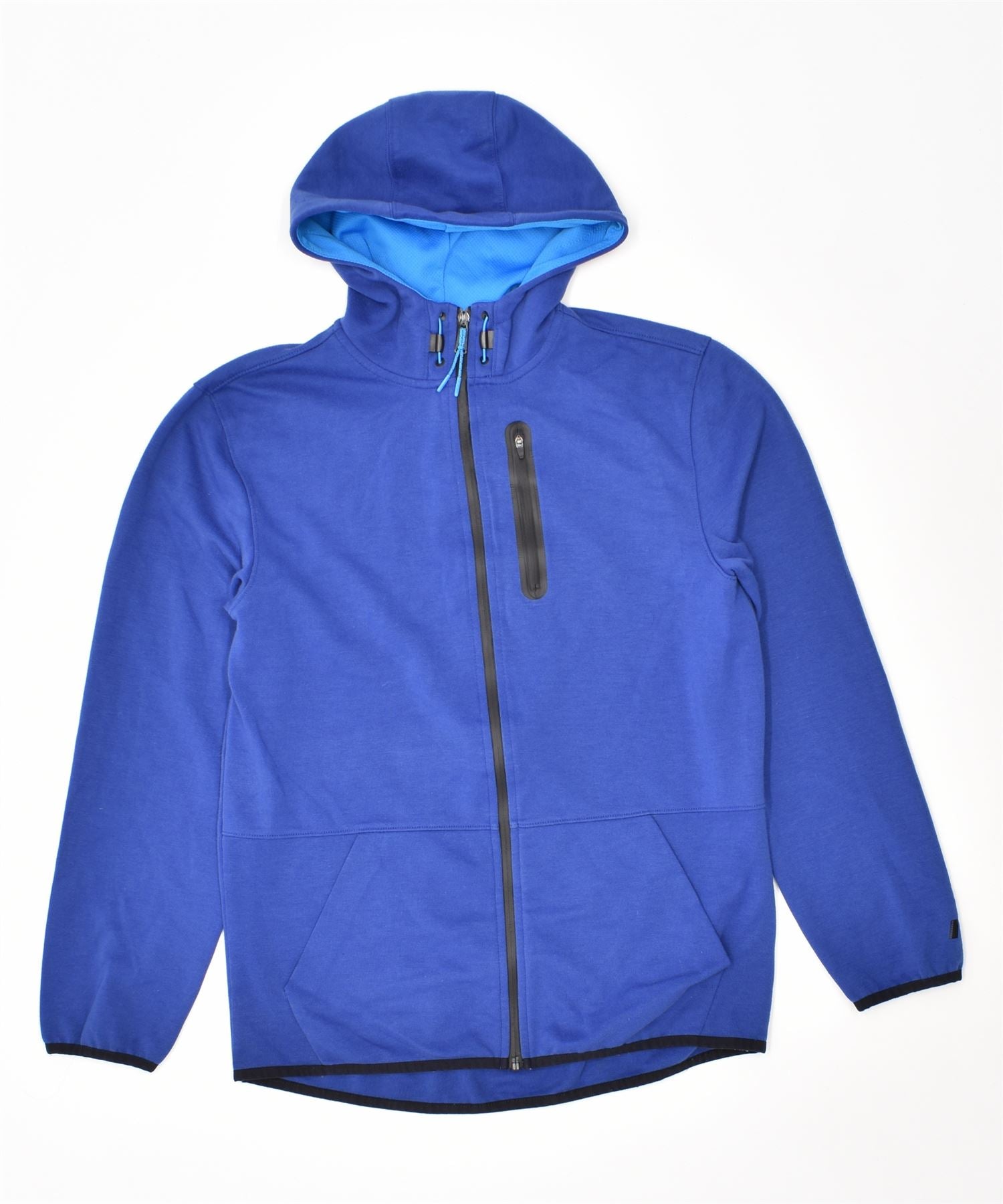 Image of RUSSELL ATHLETIC Mens Zip Hoodie Sweater Size 34/36 Small Blue Polyester