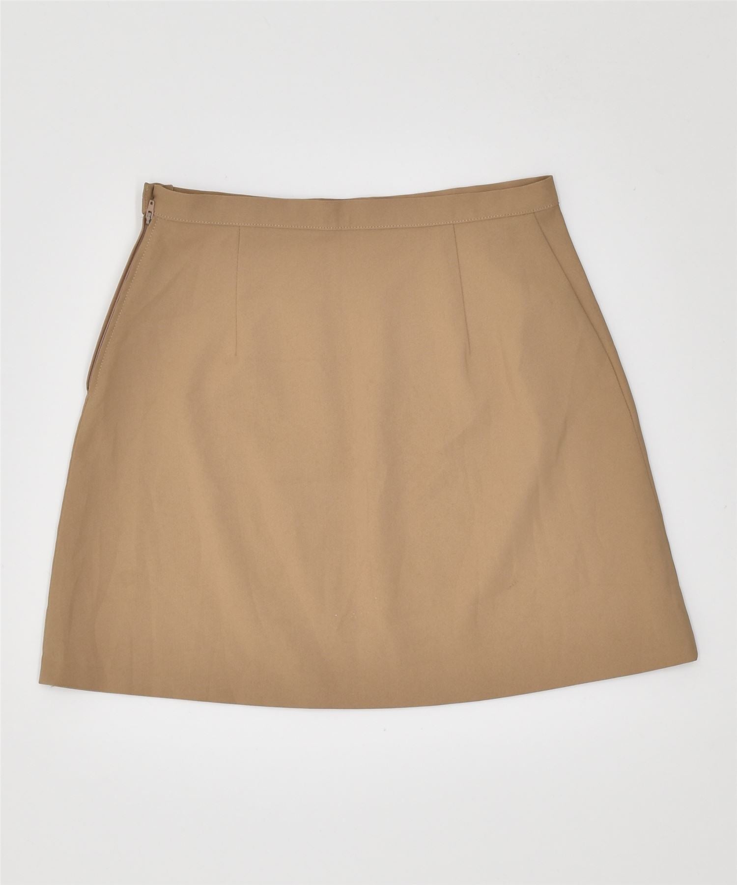 Image of BENETTON Womens Mini Skirt IT 42 Medium W28 Brown Polyester Vintage