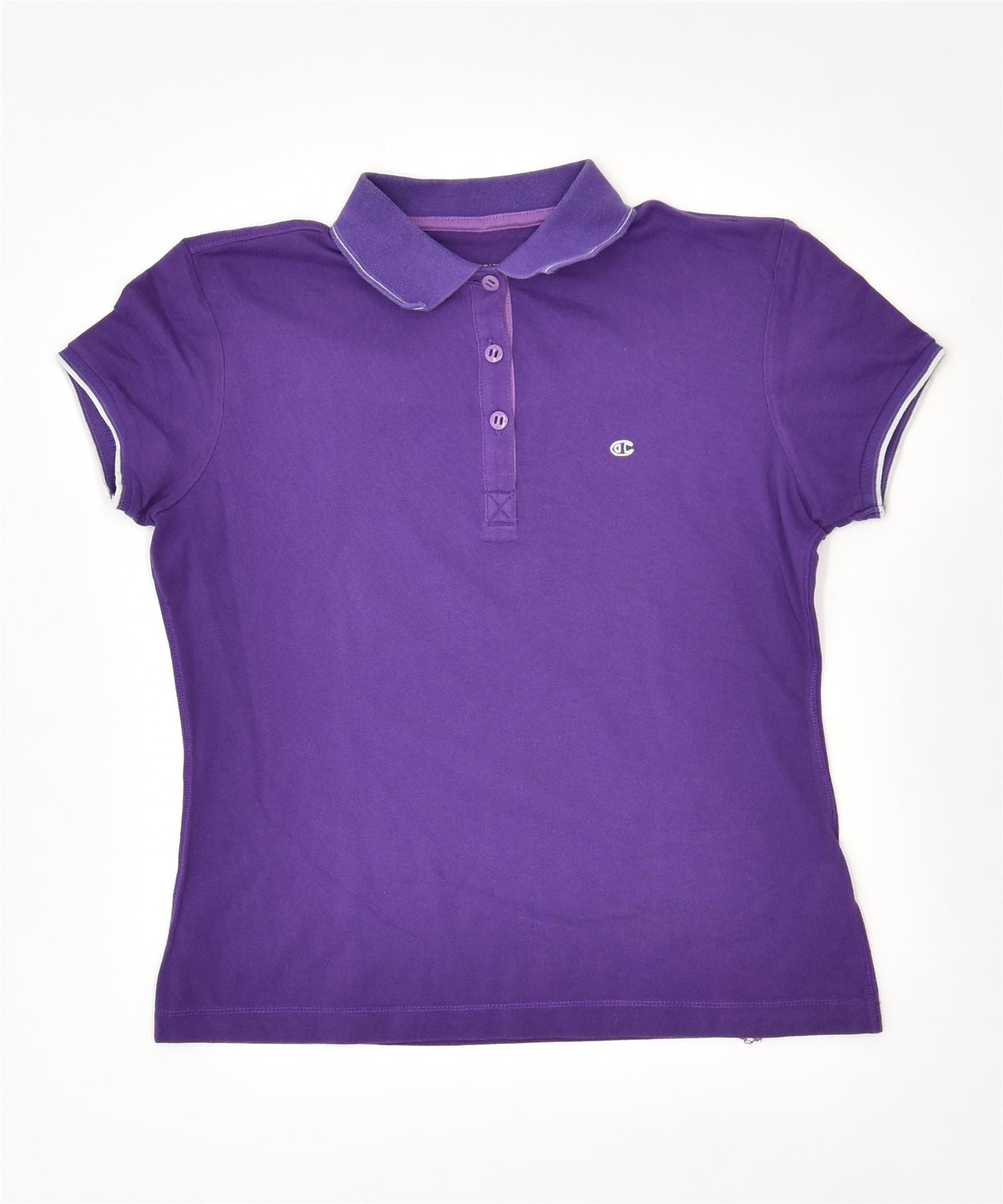 image of CHAMPION Womens Polo Shirt UK 12 Medium Purple