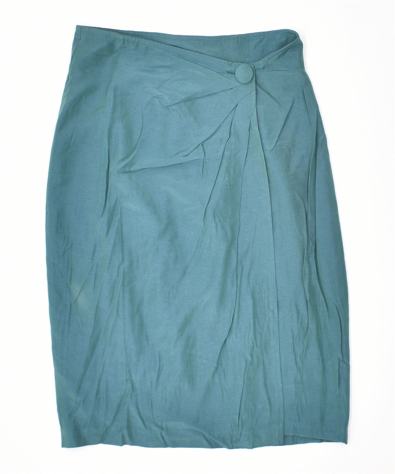 image of VINTAGE Womens Wrap Skirt W26 Small Turquoise