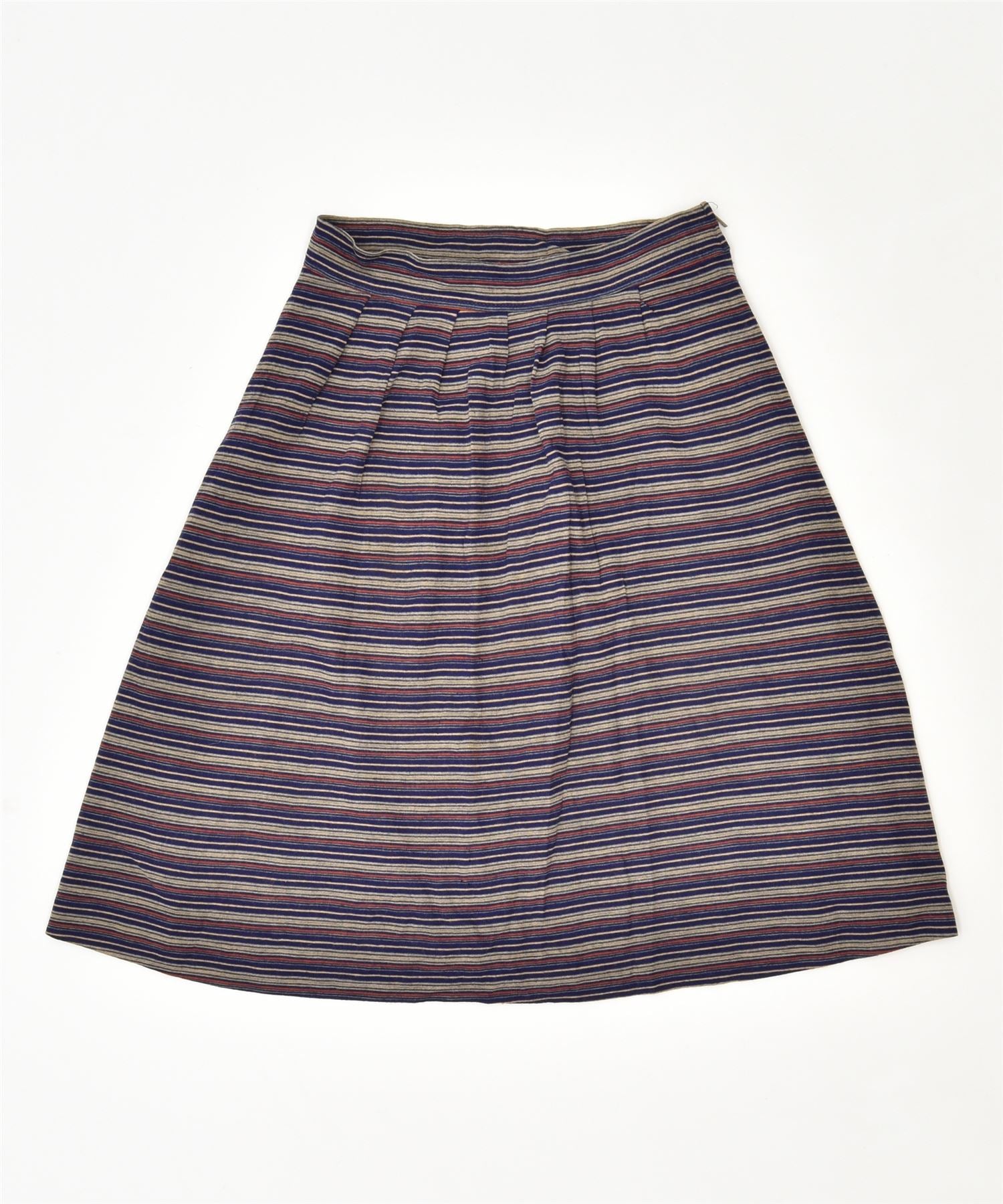 Image of VINTAGE Womens A-Line Skirt W26 Small Multicoloured Striped