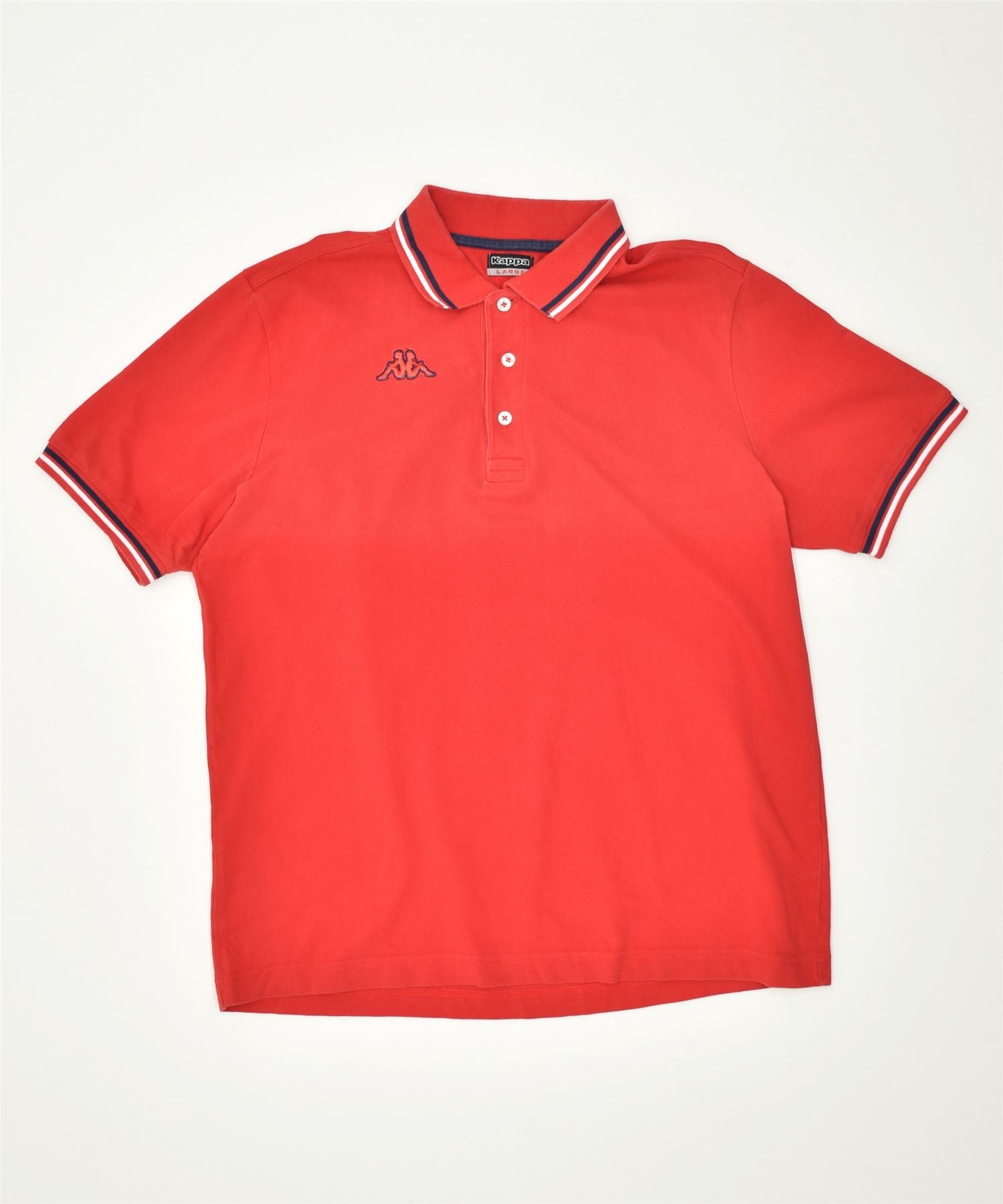 image of KAPPA Mens Polo Shirt Large Red