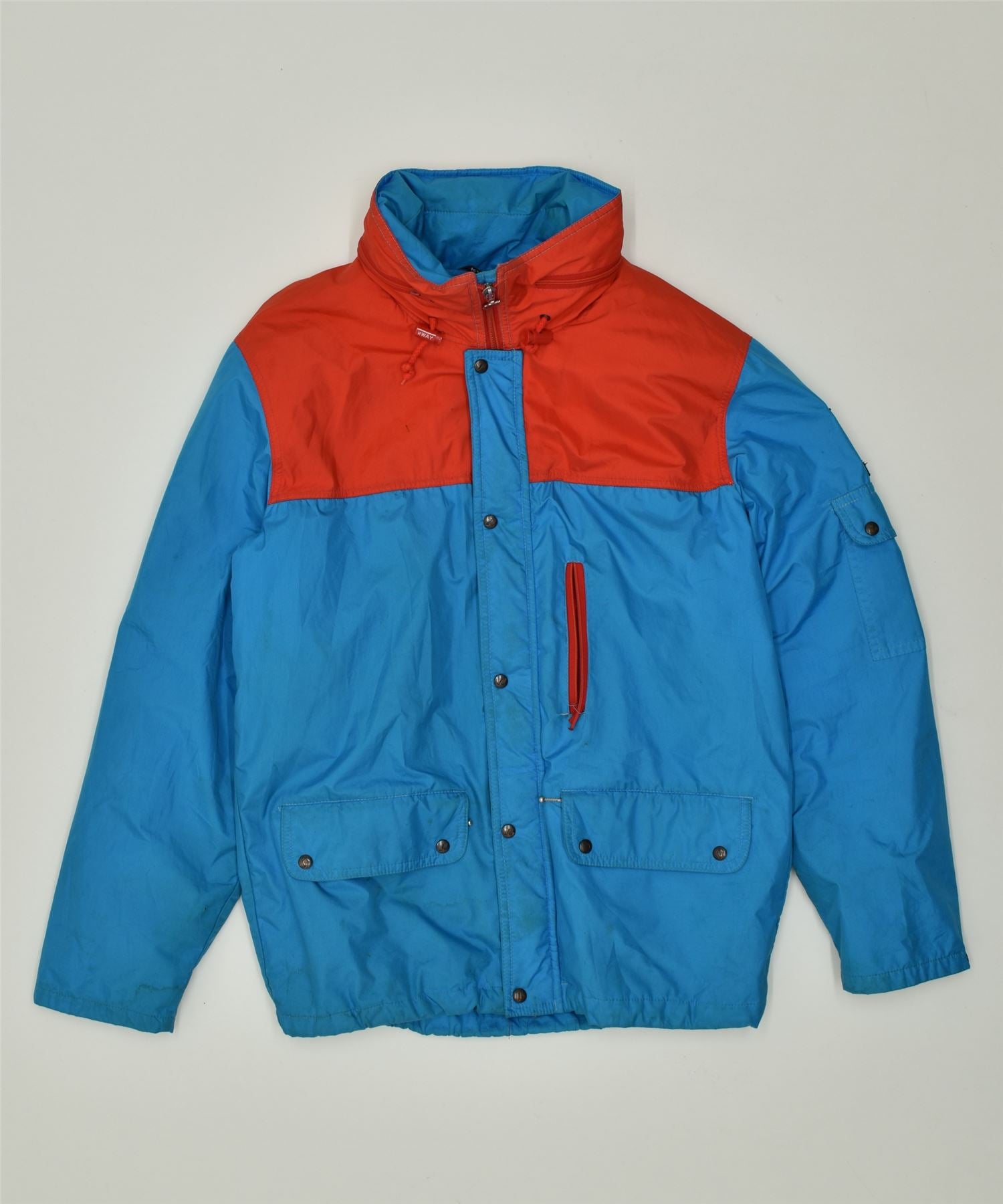 image of K-WAY Mens Windbreaker Jacket UK 36 Small Blue