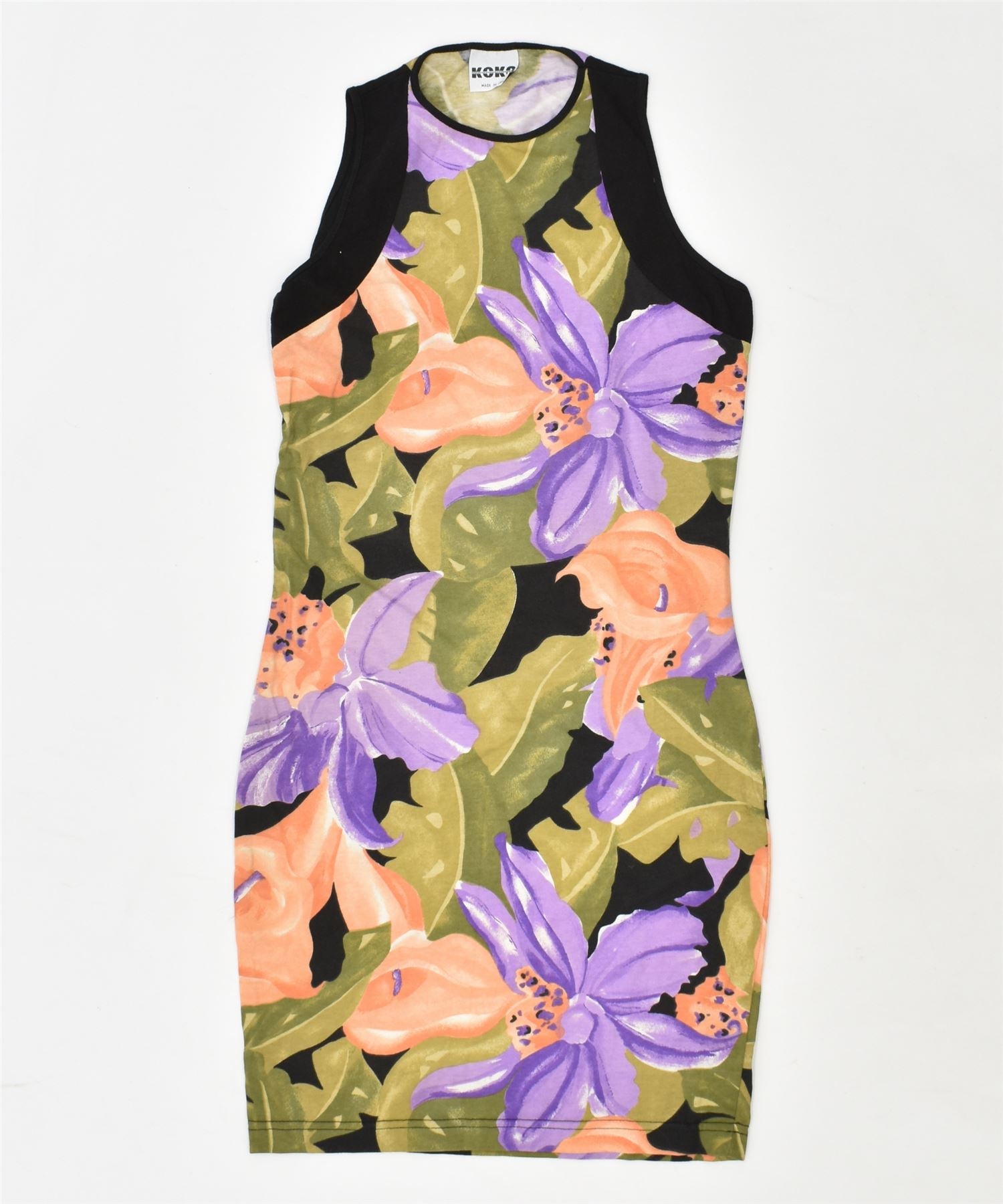 Image of KOKO Womens Sundress UK 10 Small Multicoloured Floral Vintage