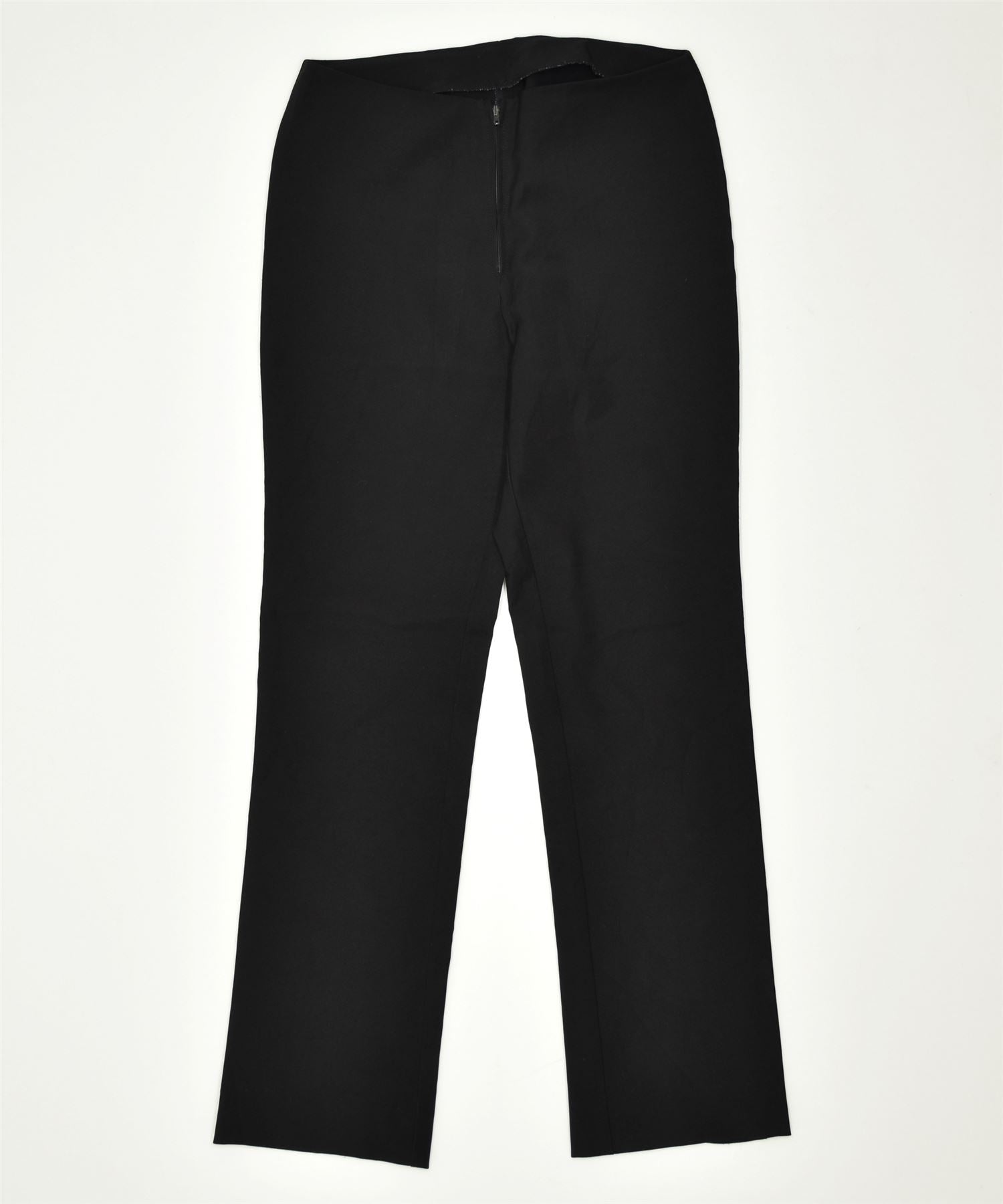 Image of UNITED COLORS OF BENETTON Womens Straight Casual Trousers W28 L29 Black