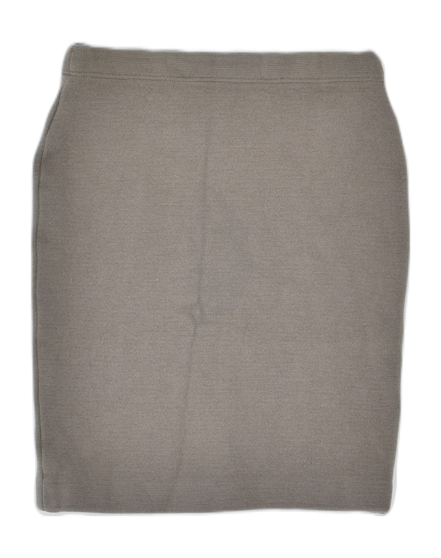 image of LUISA SPAGNOLI Womens Knit Pencil Skirt IT 42 Medium W28 Grey