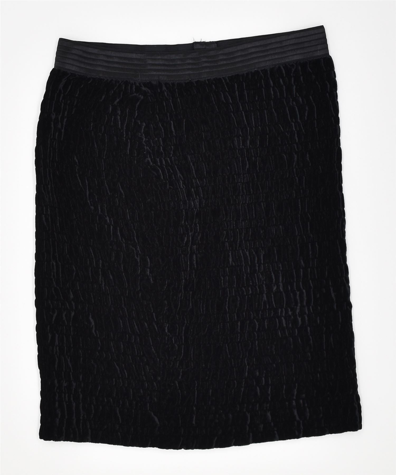 image of VINTAGE Womens Straight Skirt W28 Small Black