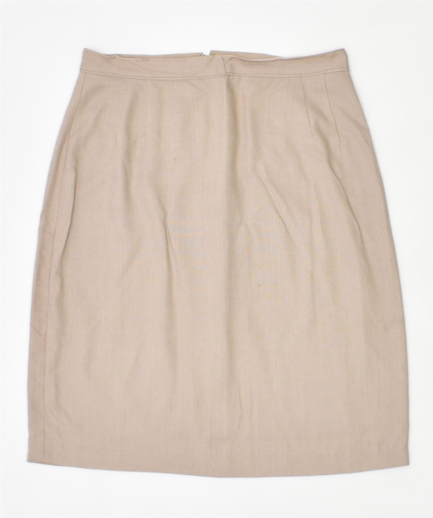 Image of VINTAGE Womens Straight Skirt Small W26 Beige