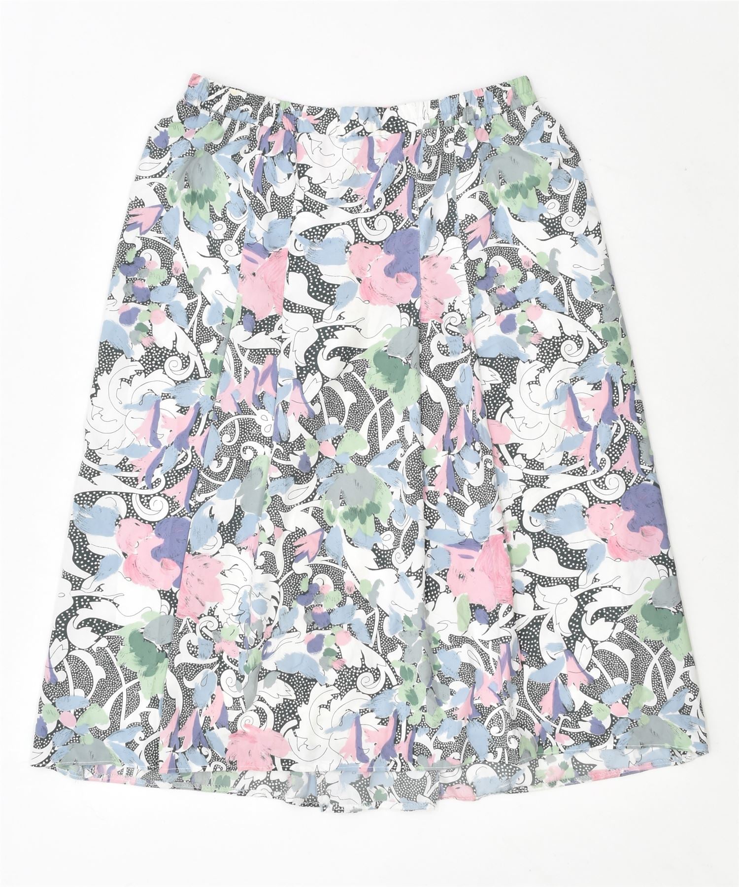 image of FRANKENWALDER Womens Midi Skirt EU 44 Large W28 Multicoloured Polyester