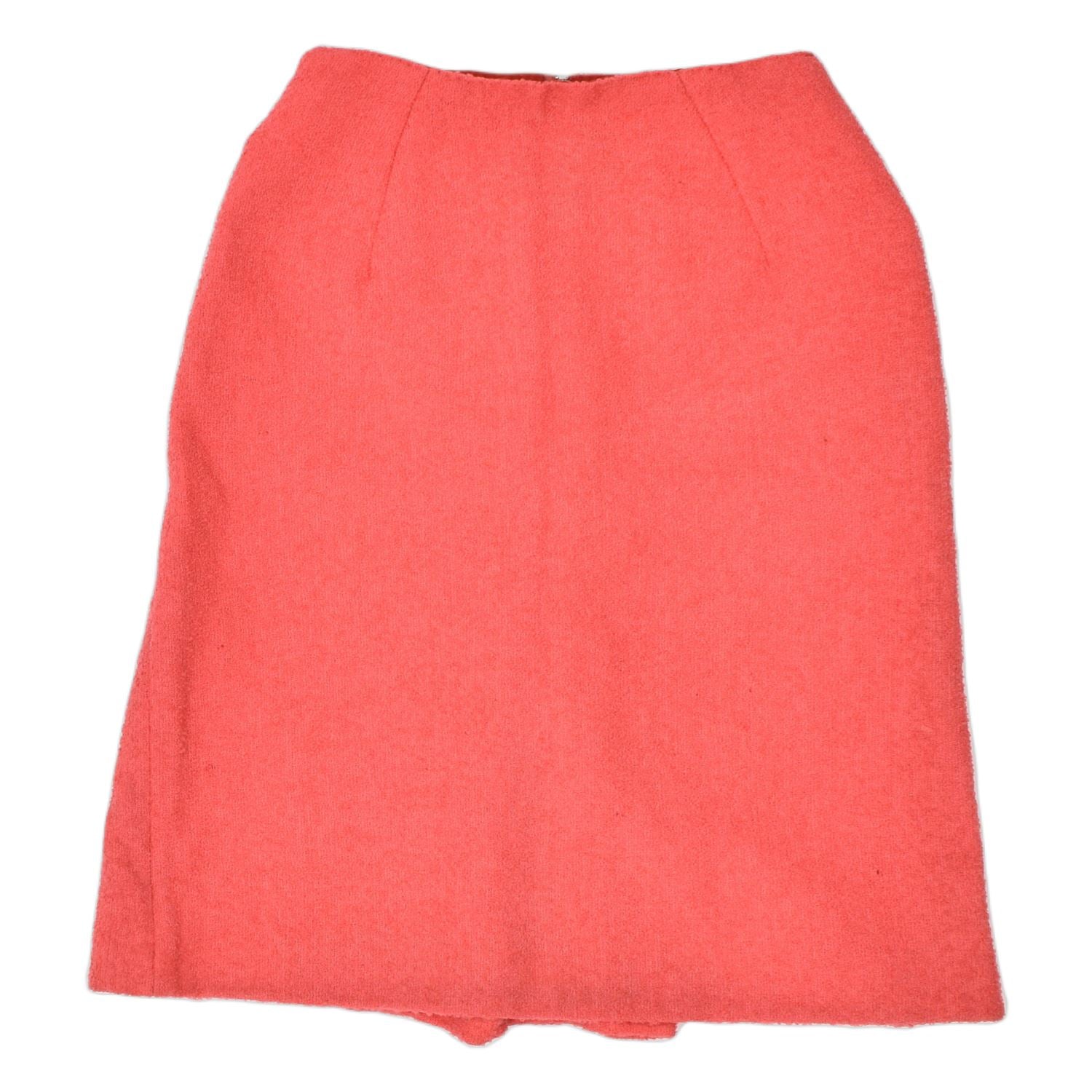 image of VINTAGE Womens A-Line Skirt 2XS W22 Orange