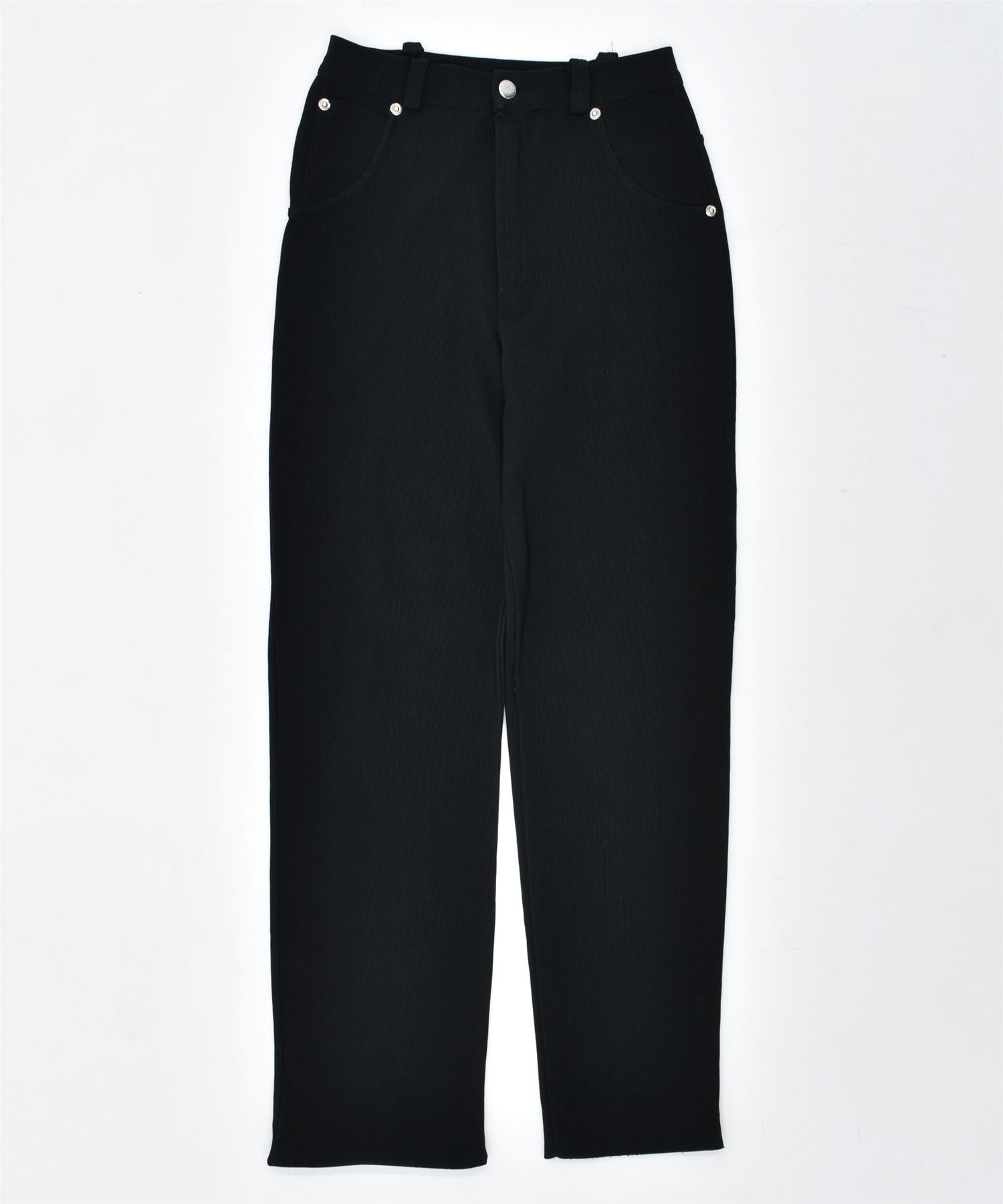 Image of VINTAGE Womens Straight Casual Trousers W28 L29 Black