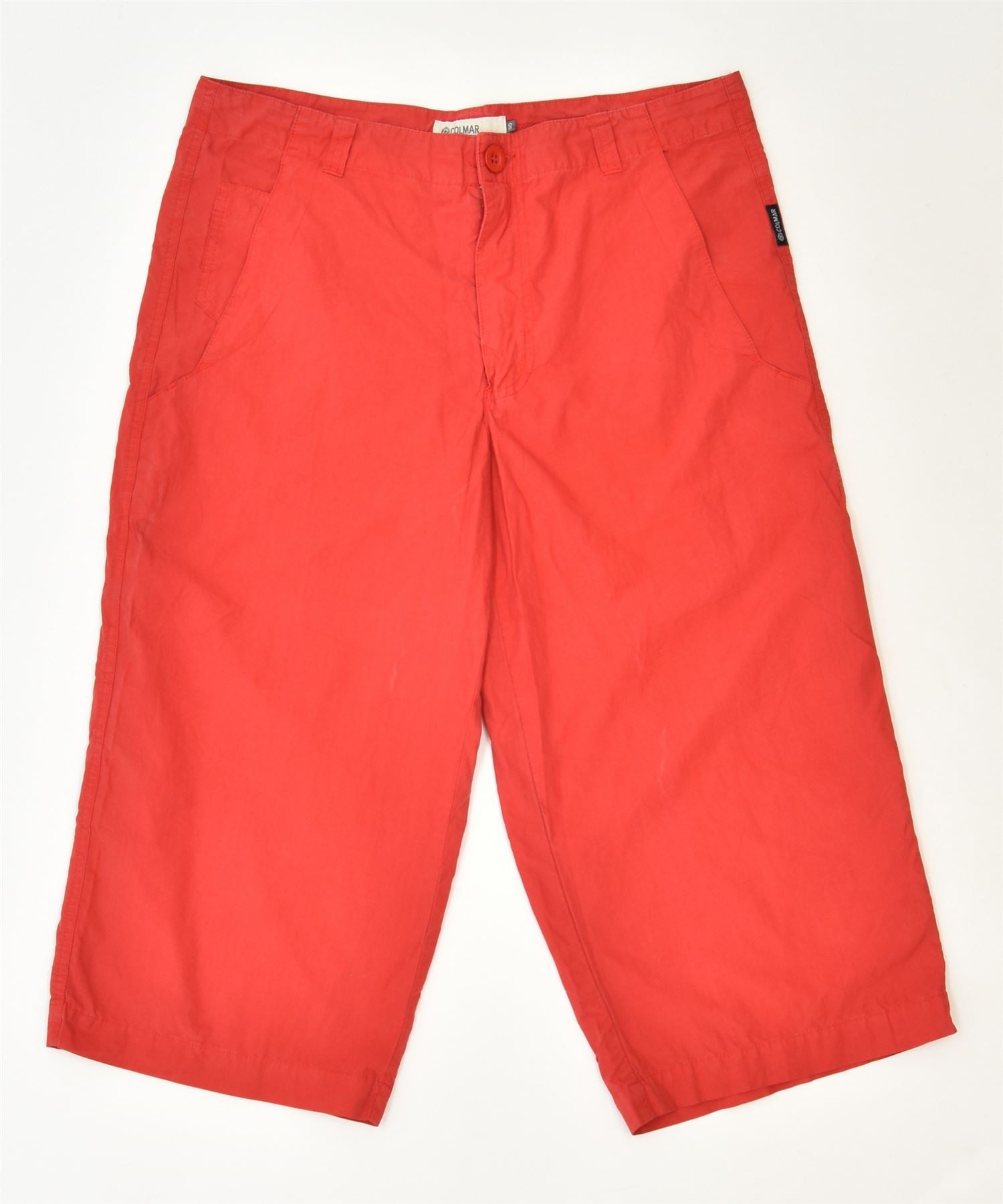 image of COLMAR Mens Bermuda Chino Shorts IT 50 Large W34 Red Cotton Classic