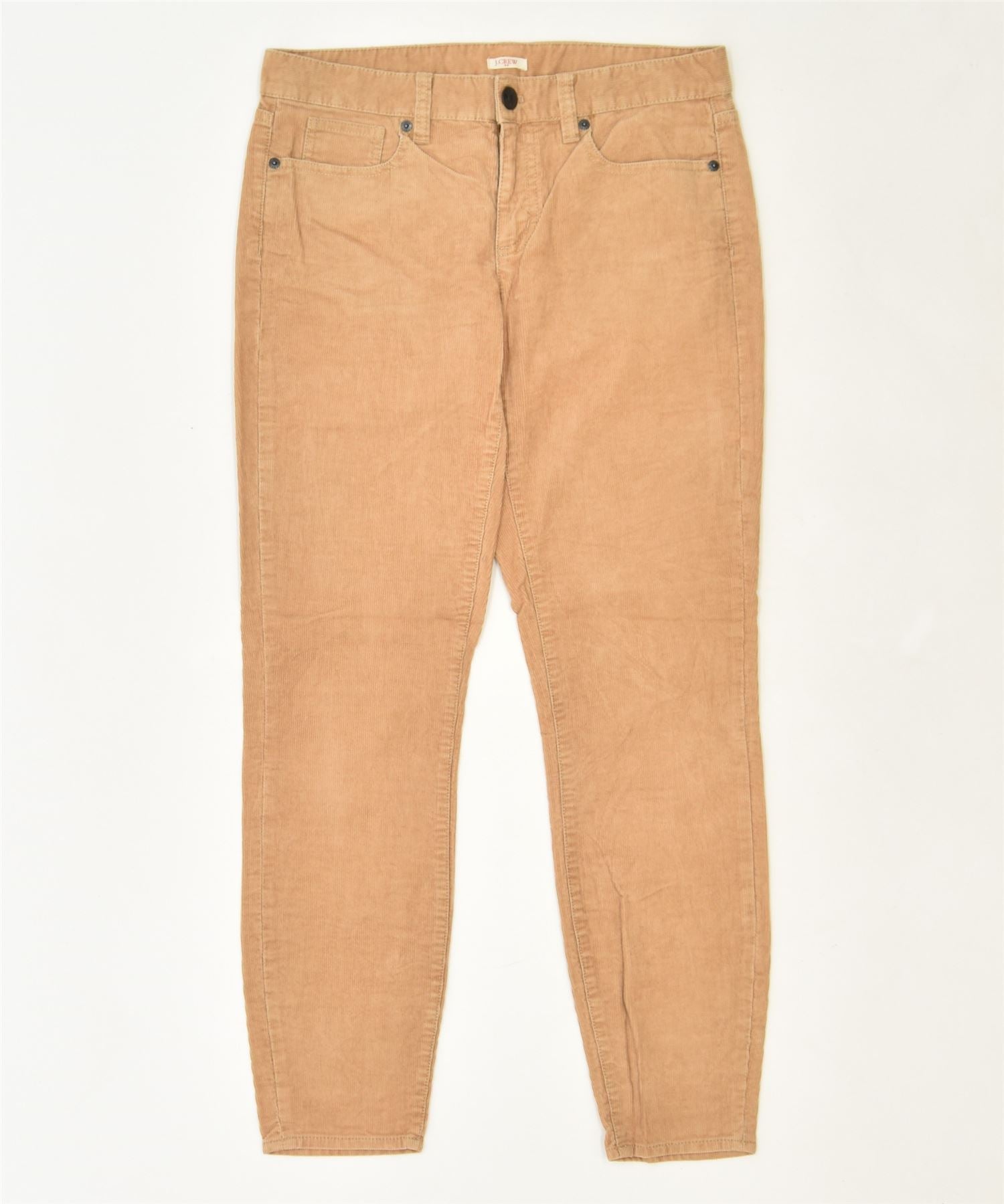 image of J. CREW Womens Slim Corduroy Trousers W31 L28 Brown Cotton