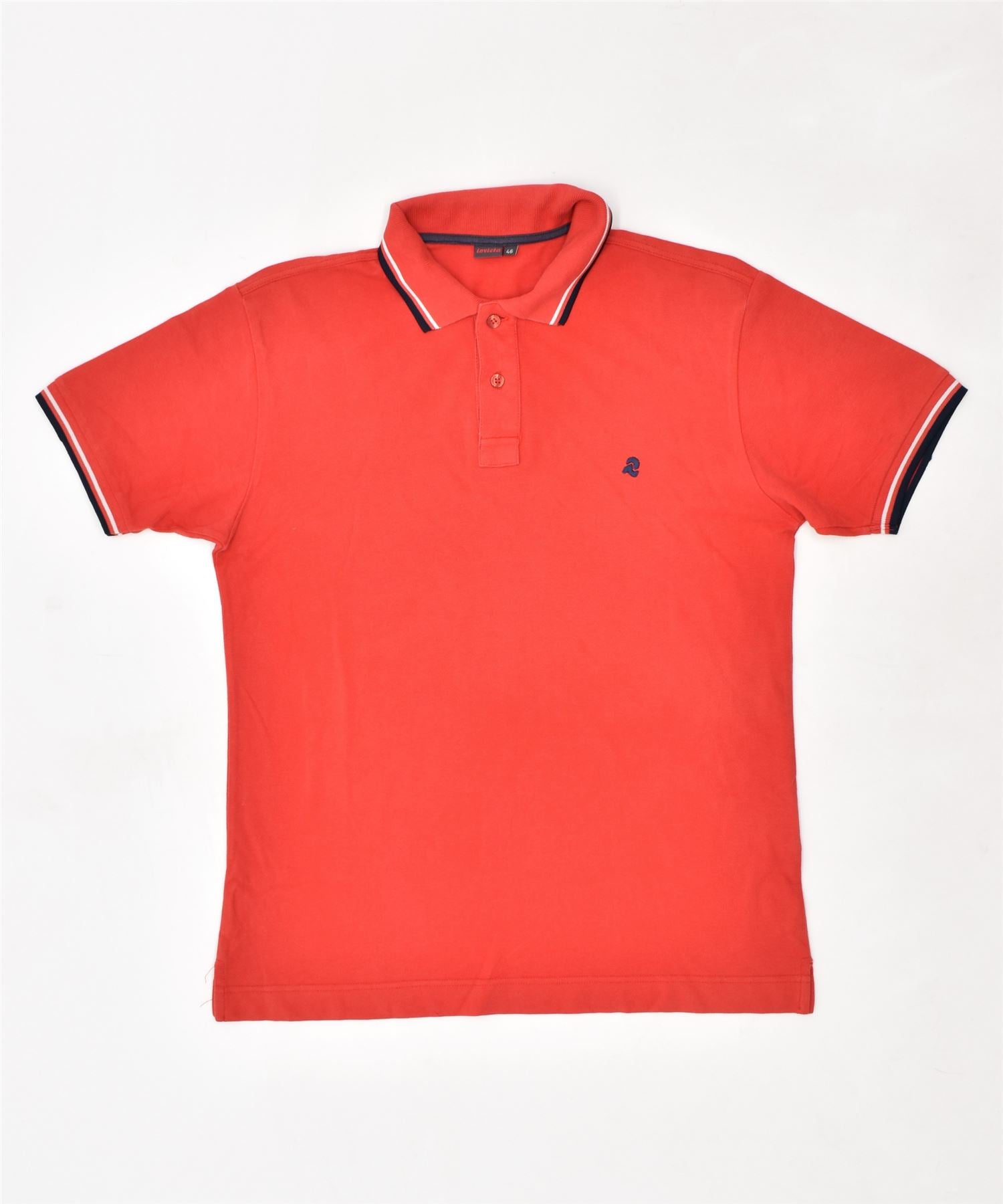 Image of INVICTA Mens Polo Shirt IT 46 Small Red Cotton