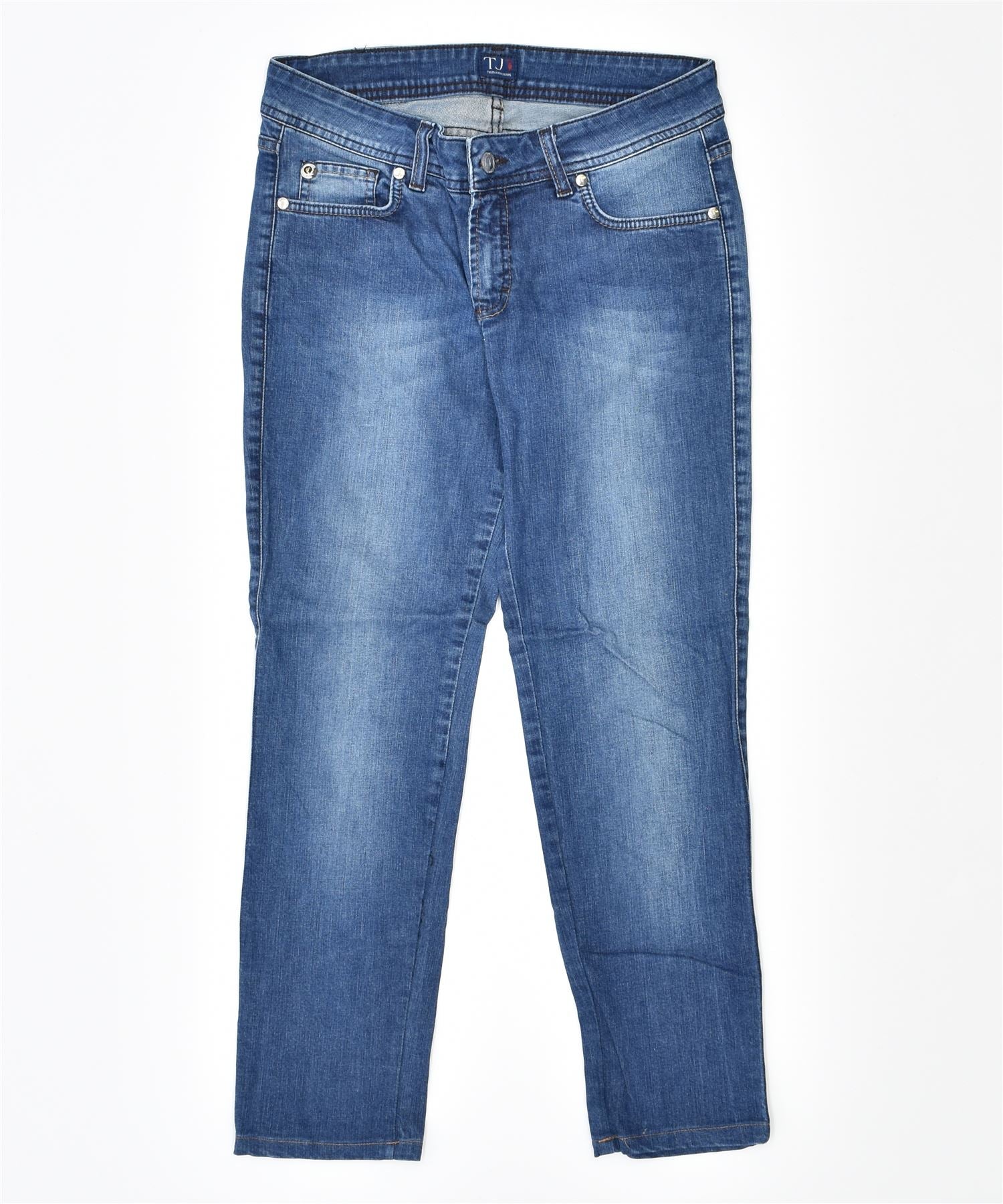 image of TRUSSARDI Womens Slim Jeans W30 L25 Blue Cotton