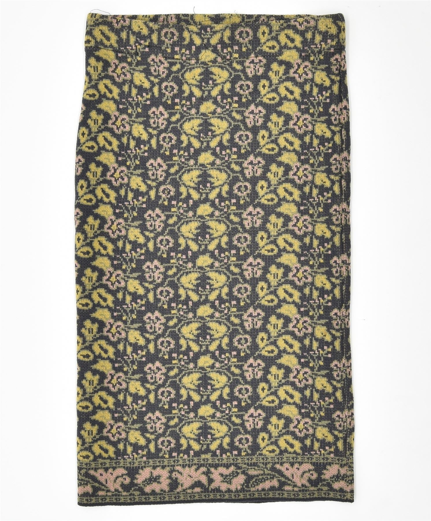 image of VINTAGE Womens Pencil Skirt Medium W30 Grey Floral