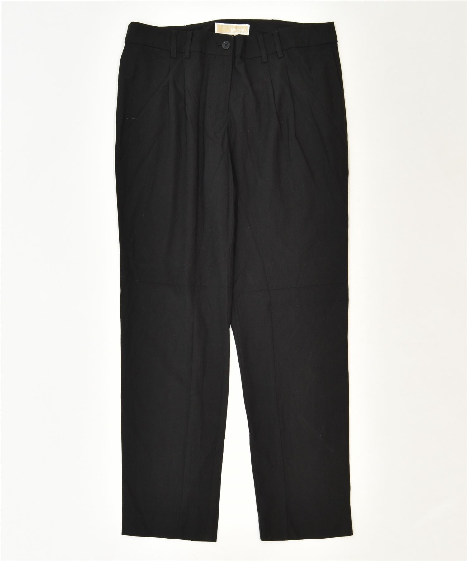 Image of MICHAEL KORS Womens Pegged Suit Trousers US 8 Medium W32 L28 Black