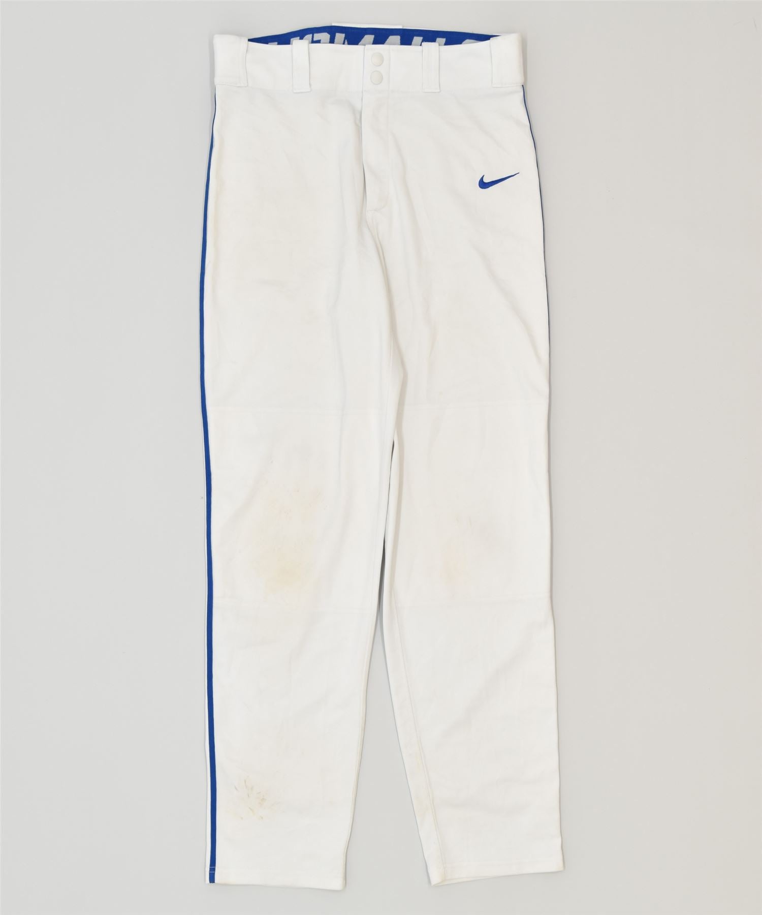 image of NIKE Womens Dri Fit Tracksuit Trousers Small White Polyester Sports