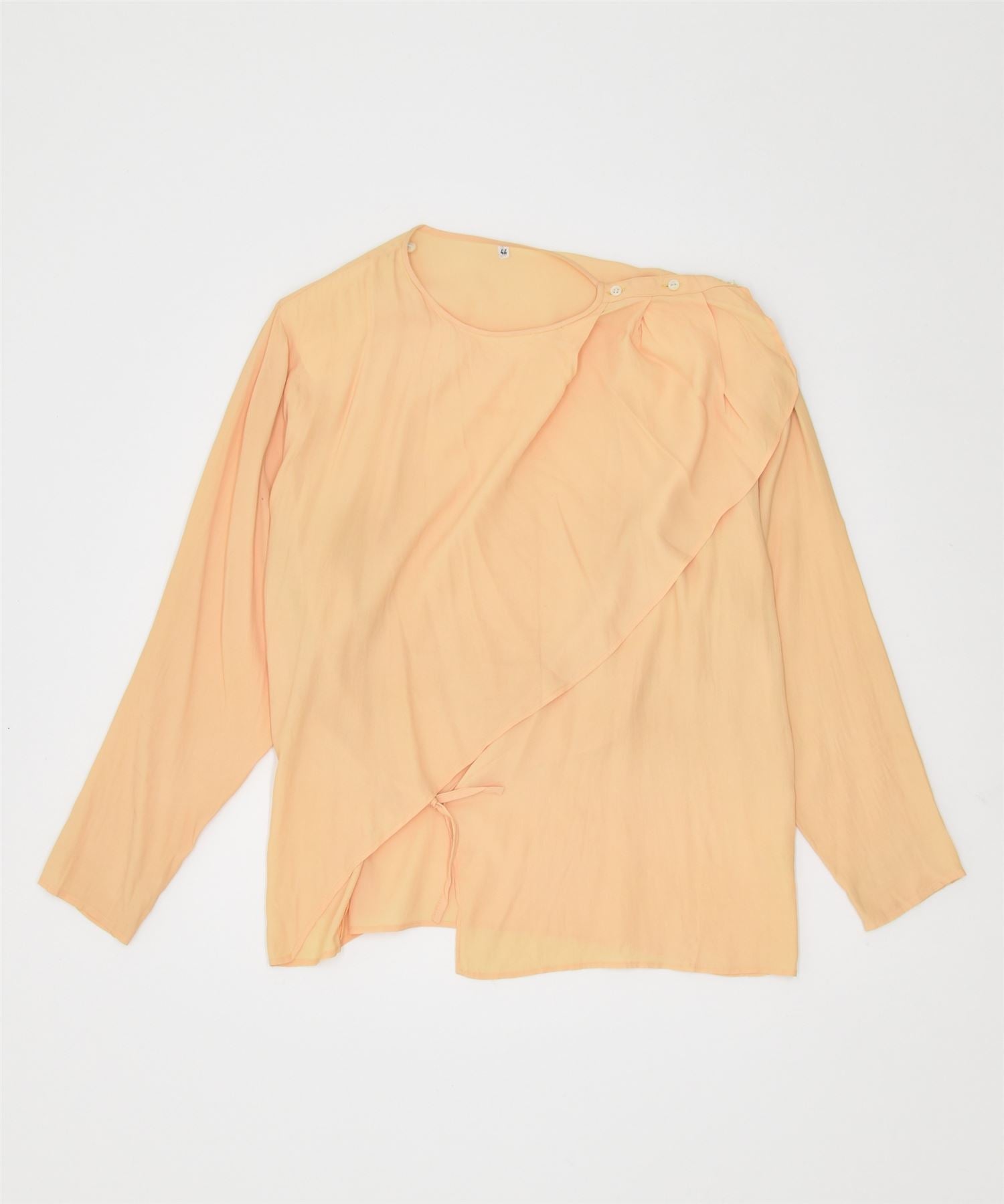 image of VINTAGE Womens Shirt Blouse IT 44 Medium Yellow Acetate