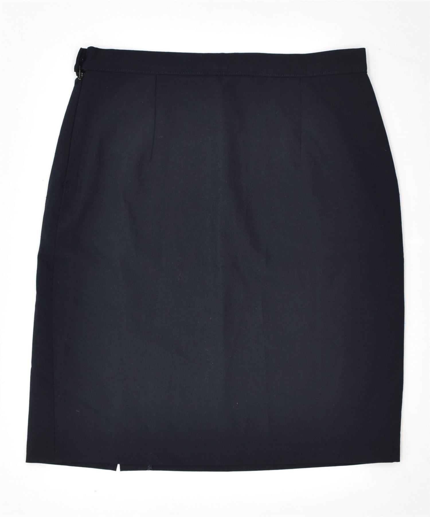 image of METIKI Womens Straight Skirt IT 44 Medium W28 Navy Blue Vintage