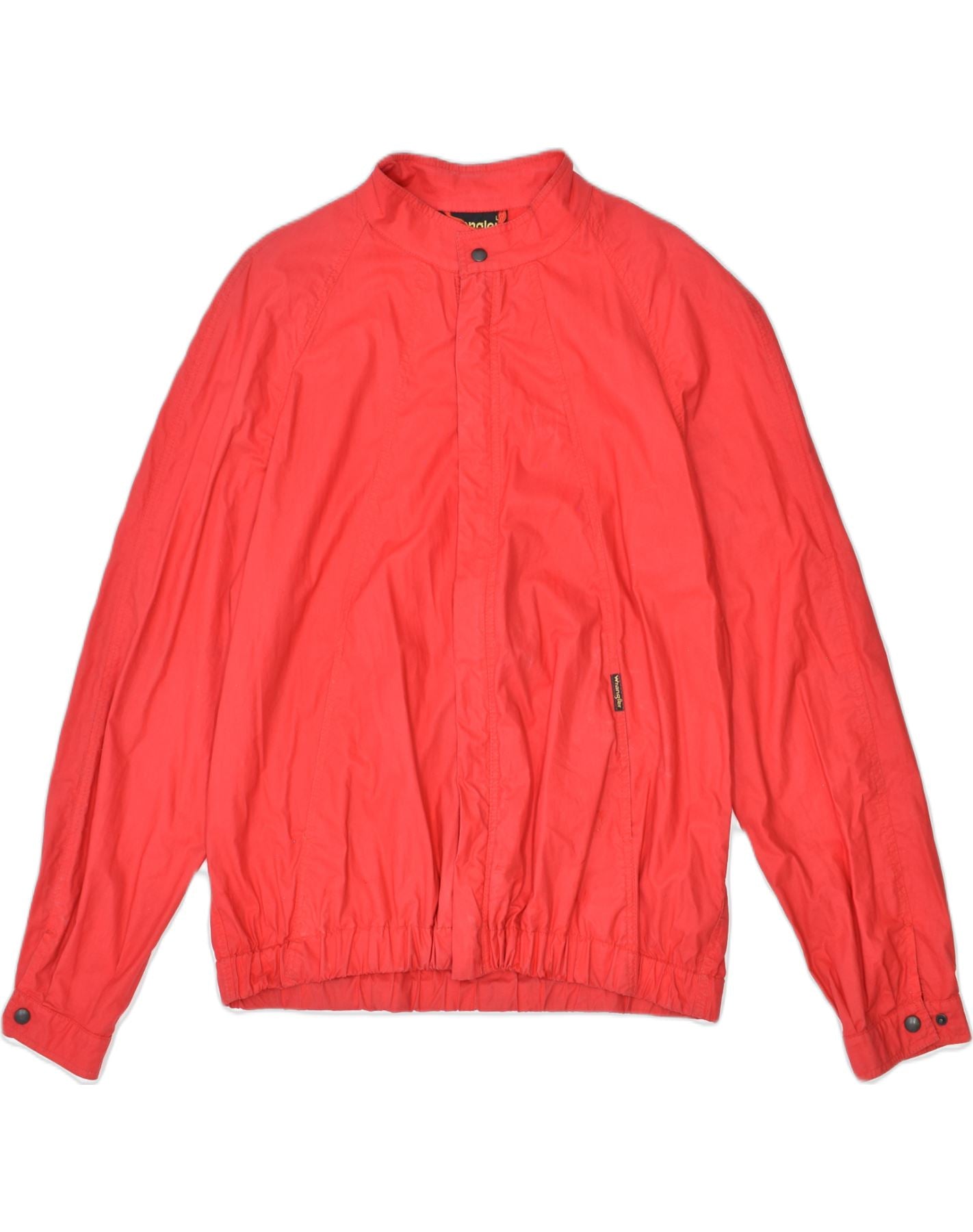 Image of WRANGLER Mens Bomber Jacket UK 40 Large Red Cotton