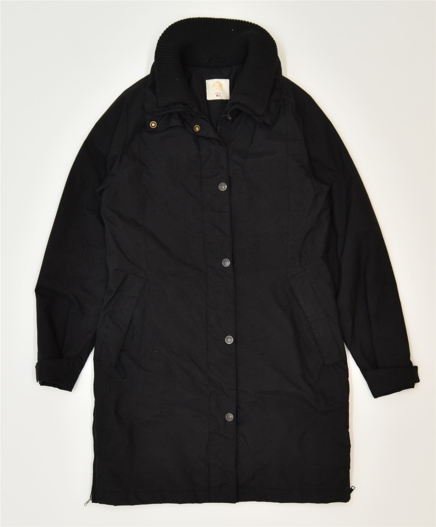 image of NORTH SAILS Womens Windbreaker Jacket UK 10 Small Black Polyester Winter