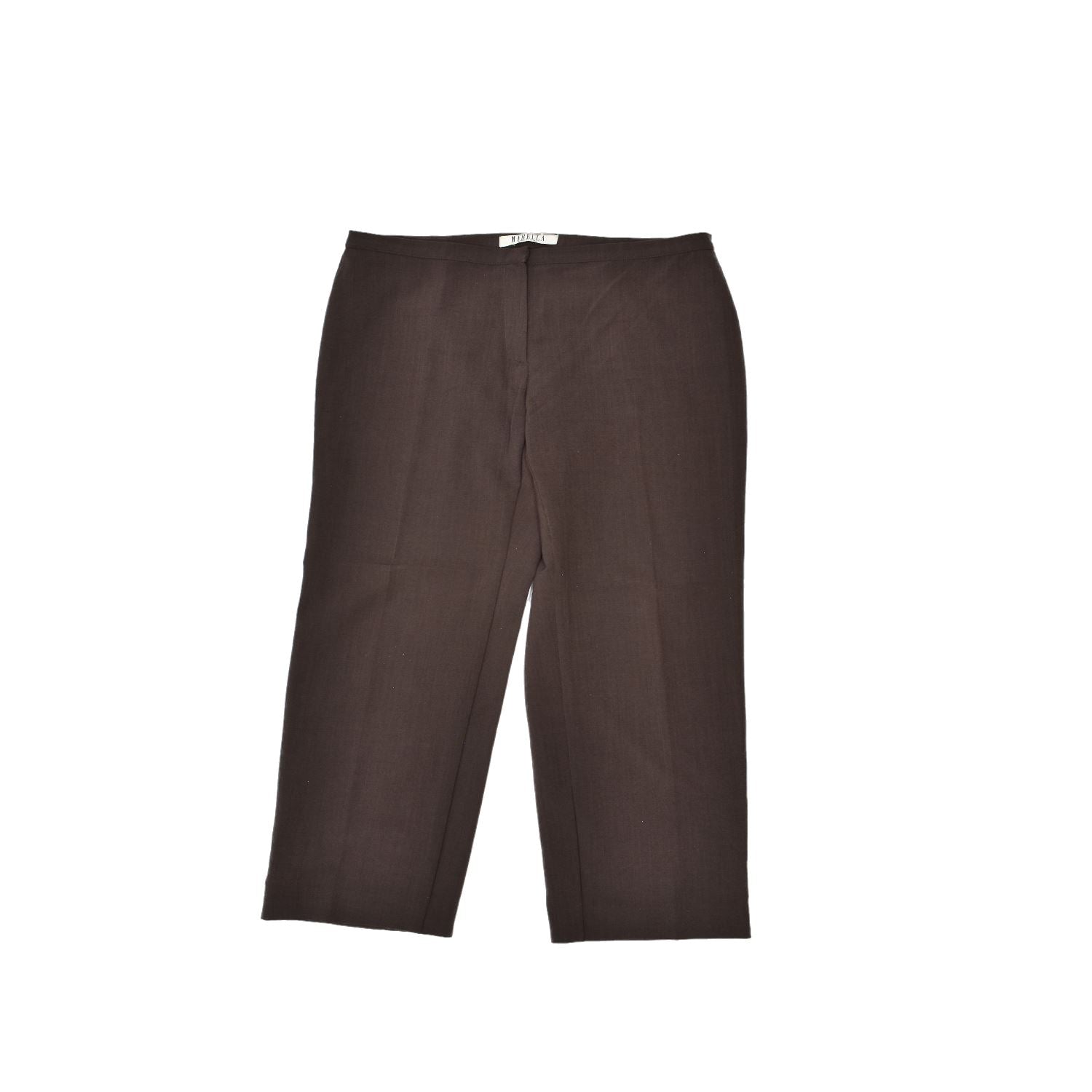 image of MARELLA Womens Straight Suit Trousers W30 L31 Brown