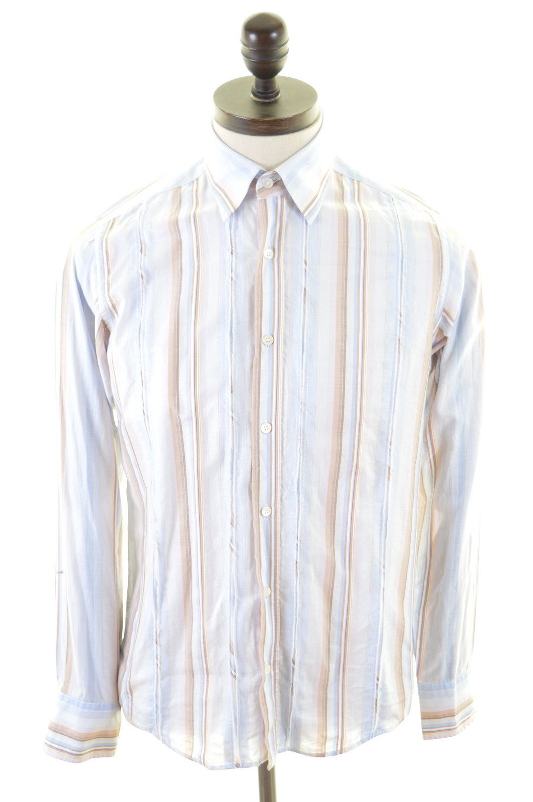 image of TED BAKER Mens Shirt Medium Multi Stripes Cotton