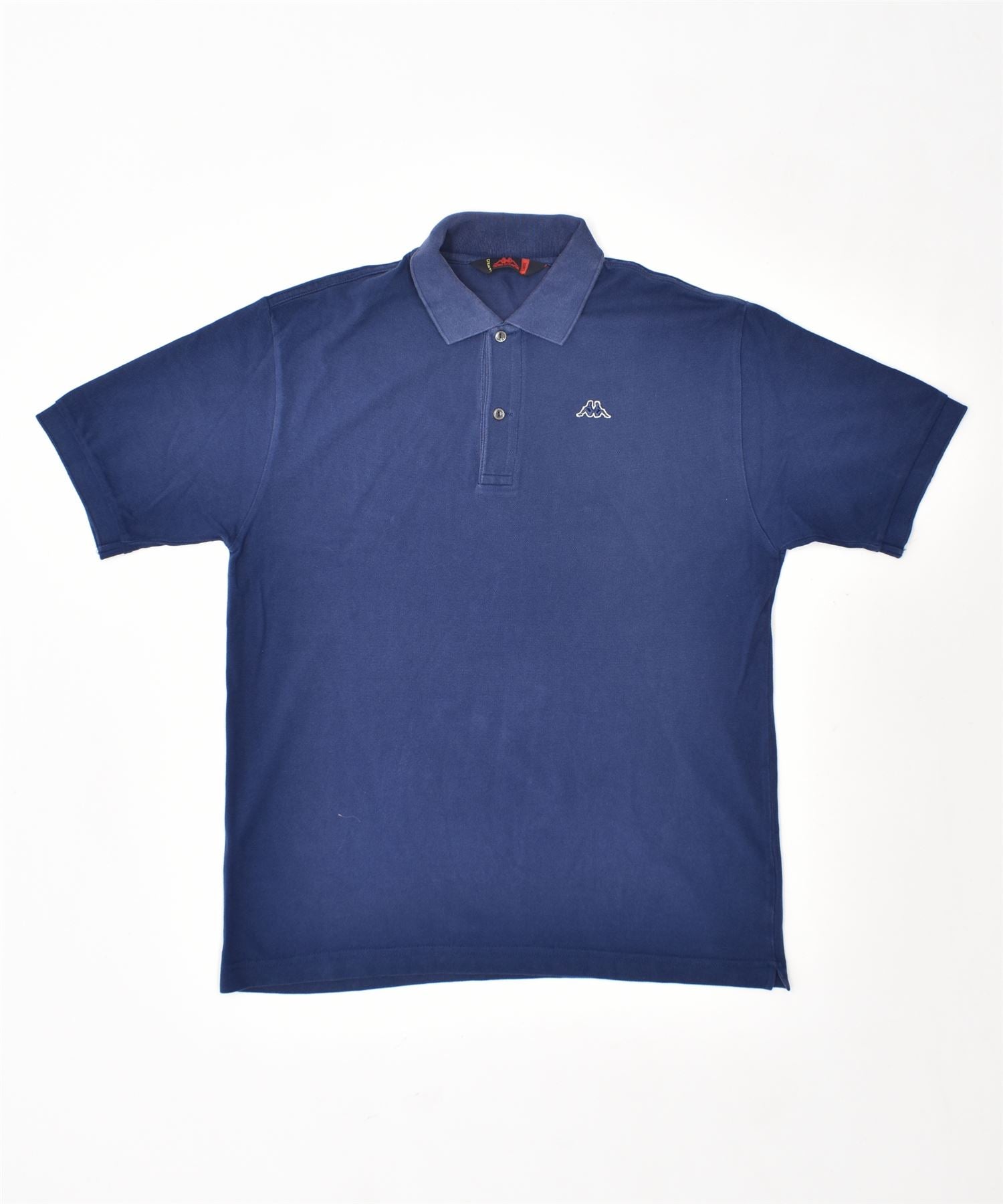 image of KAPPA Mens Polo Shirt Large Blue Cotton