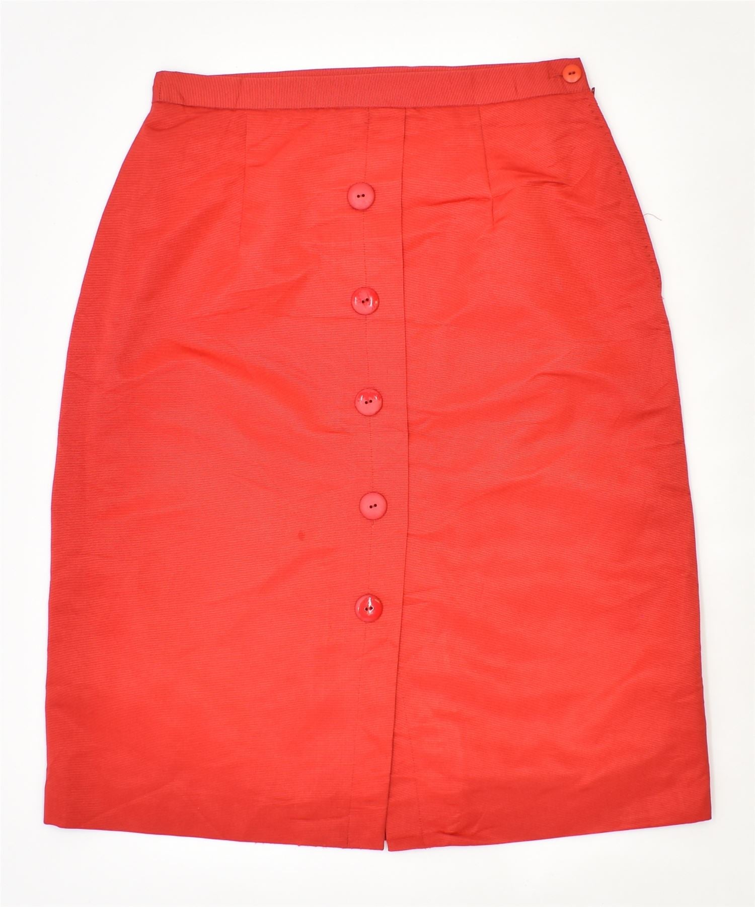 image of VINTAGE Womens Pencil Skirt W28 Medium Red