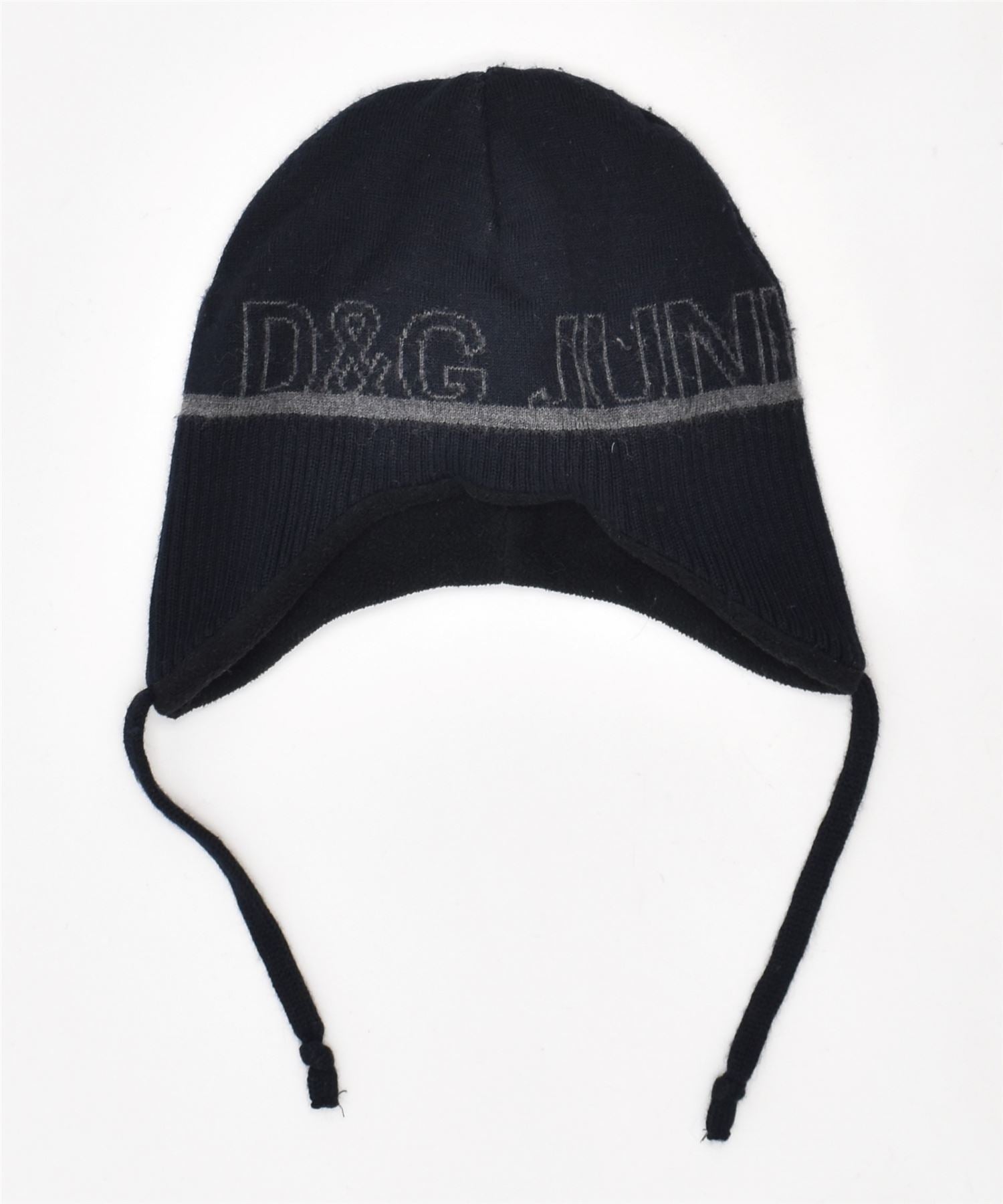 image of DOLCE & GABBANA Boys Hat 3-4 Years Medium Navy Blue Wool