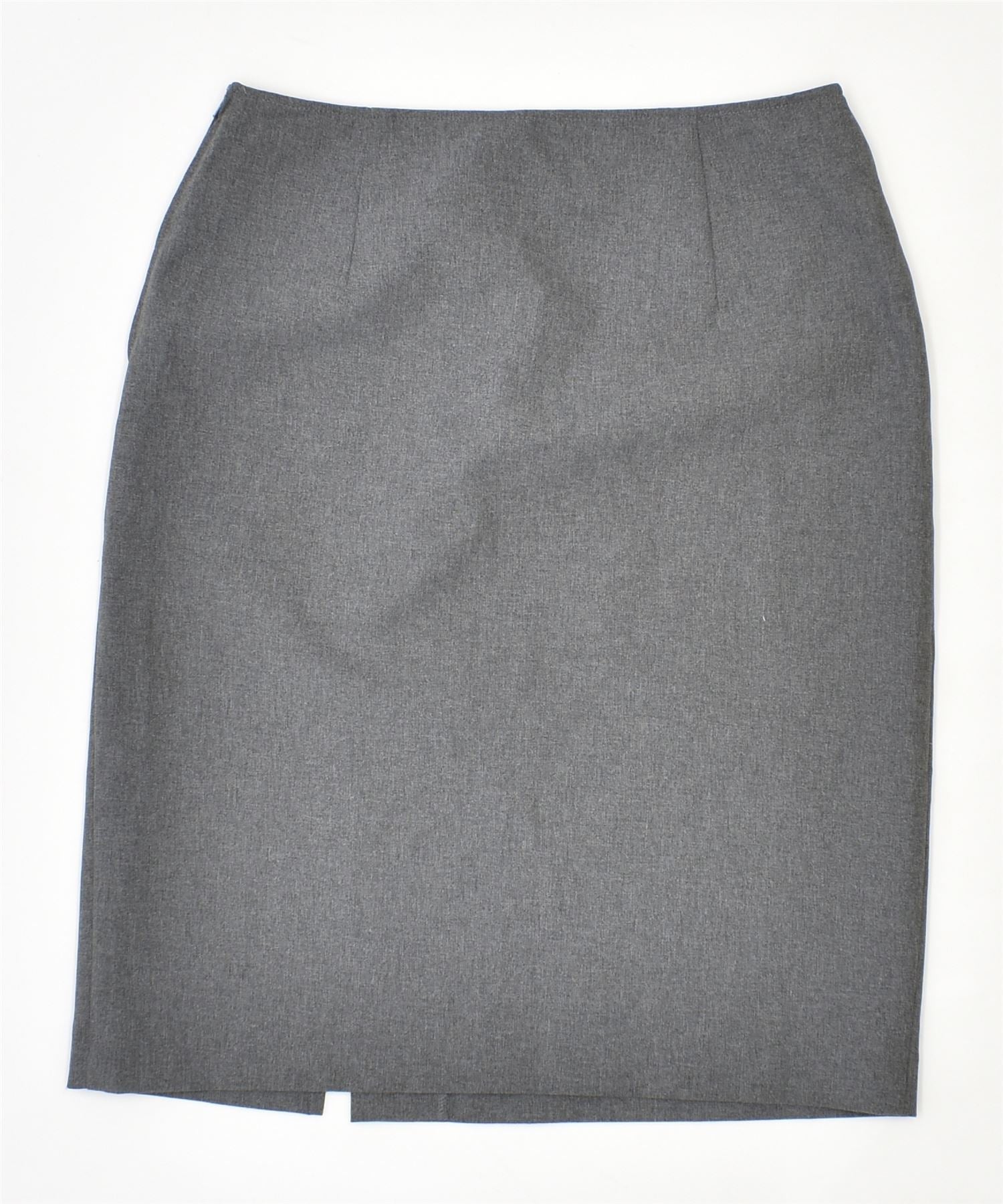 image of UNITED COLORS OF BENETTON Womens Straight Skirt IT 40 Small W27 Grey