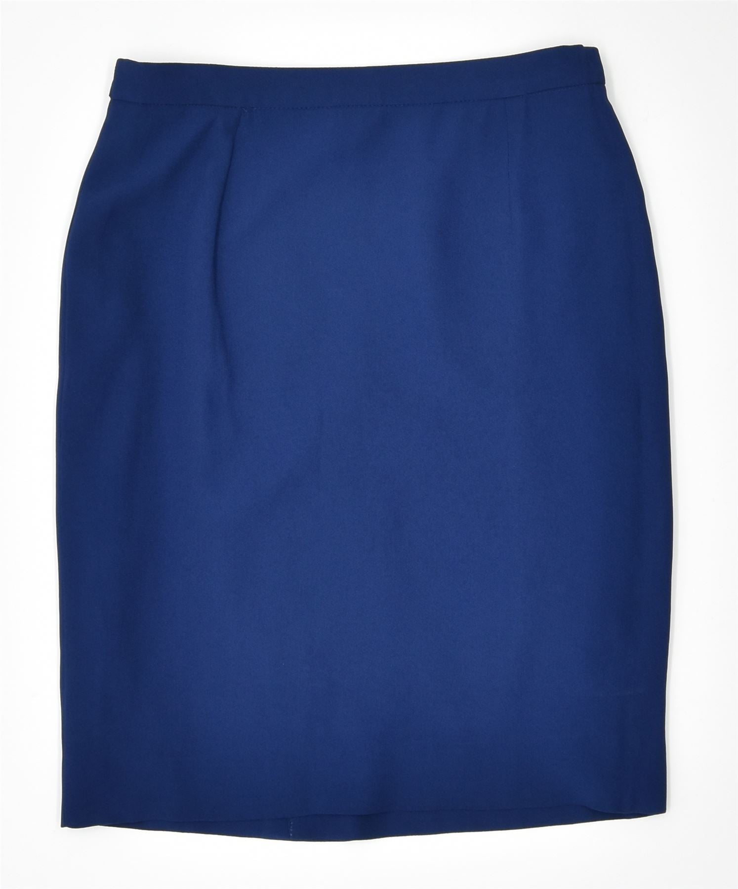 image of VINTAGE Womens Straight Skirt UK 10 Small W28 Blue