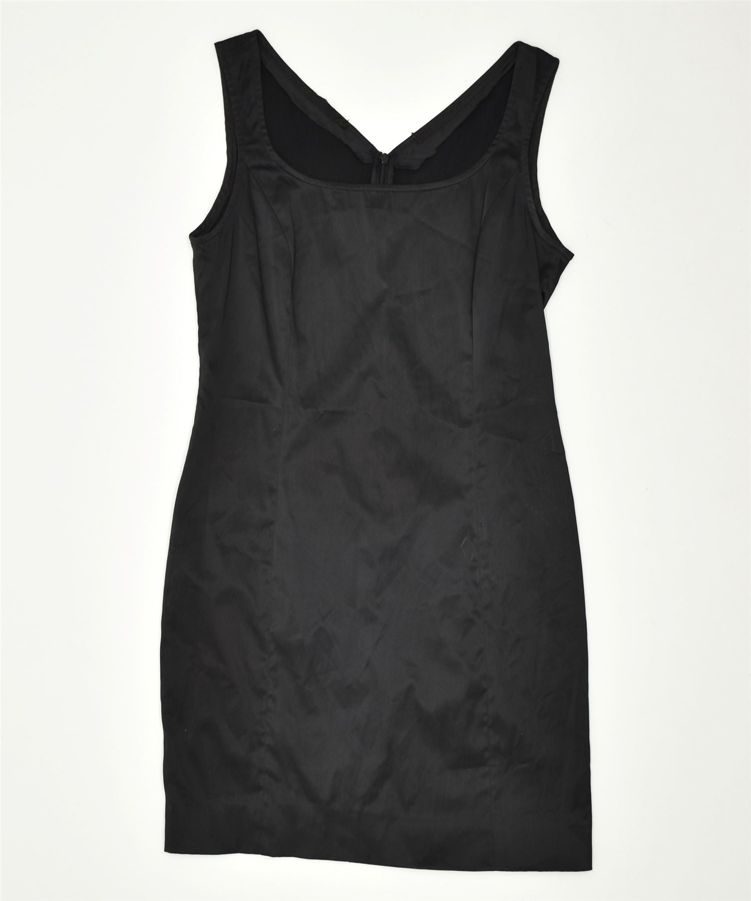 image of VINTAGE Womens Sheath Dress UK 12 Medium Black