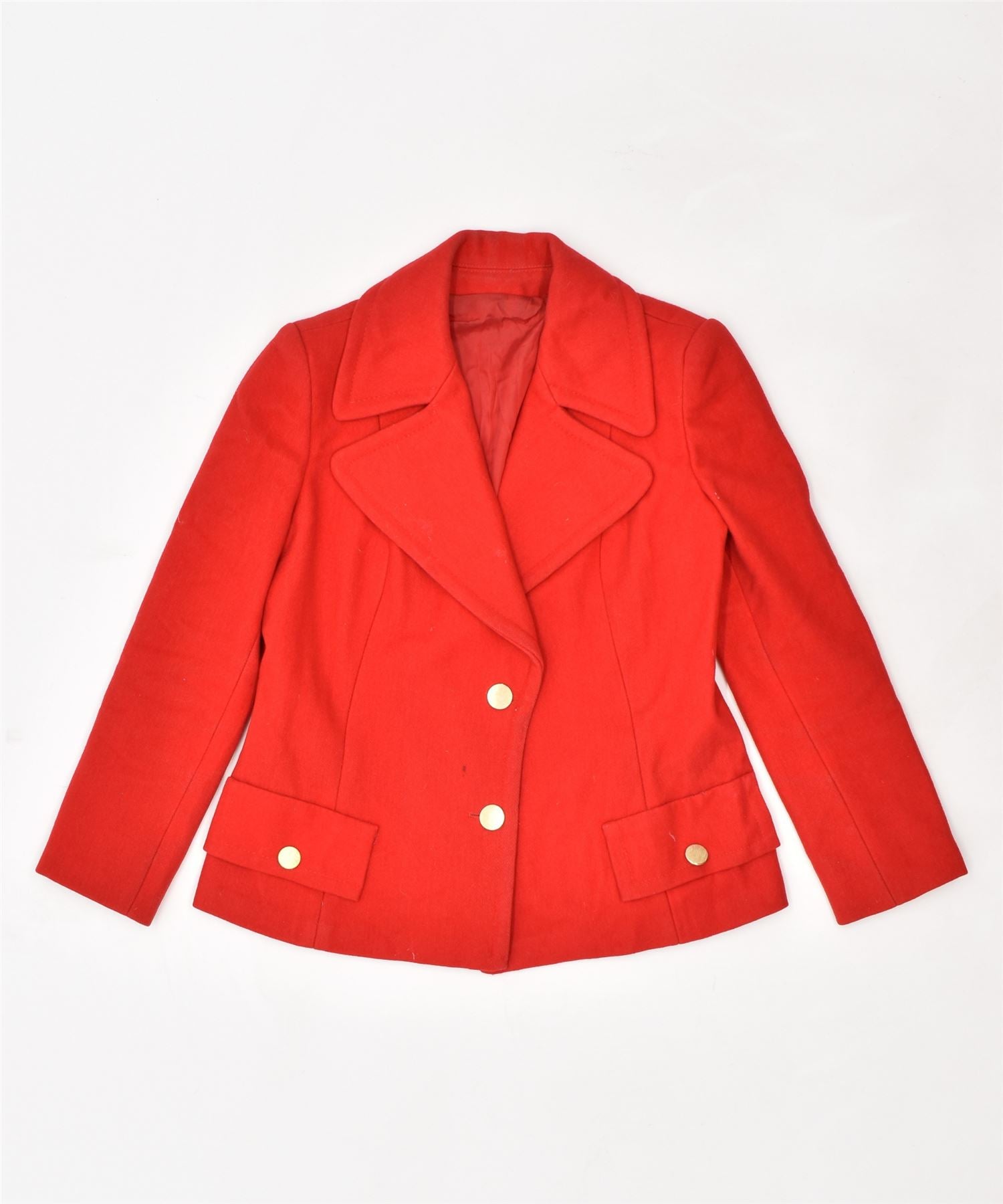 Image of VINTAGE Womens 2 Button Blazer Jacket UK 10 Small Red