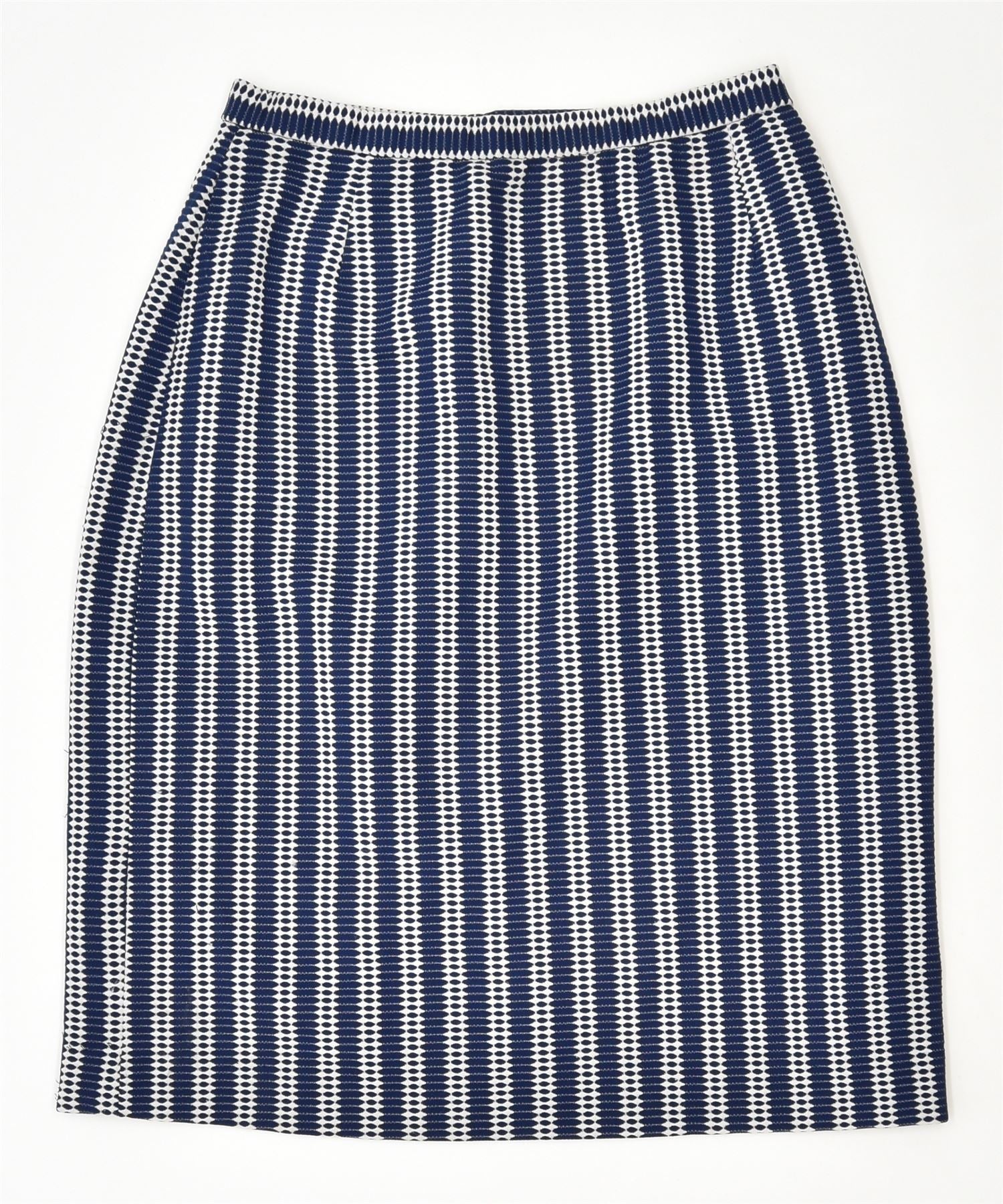 Image of VINTAGE Womens A-Line Skirt IT 46 Large W31 Blue Striped