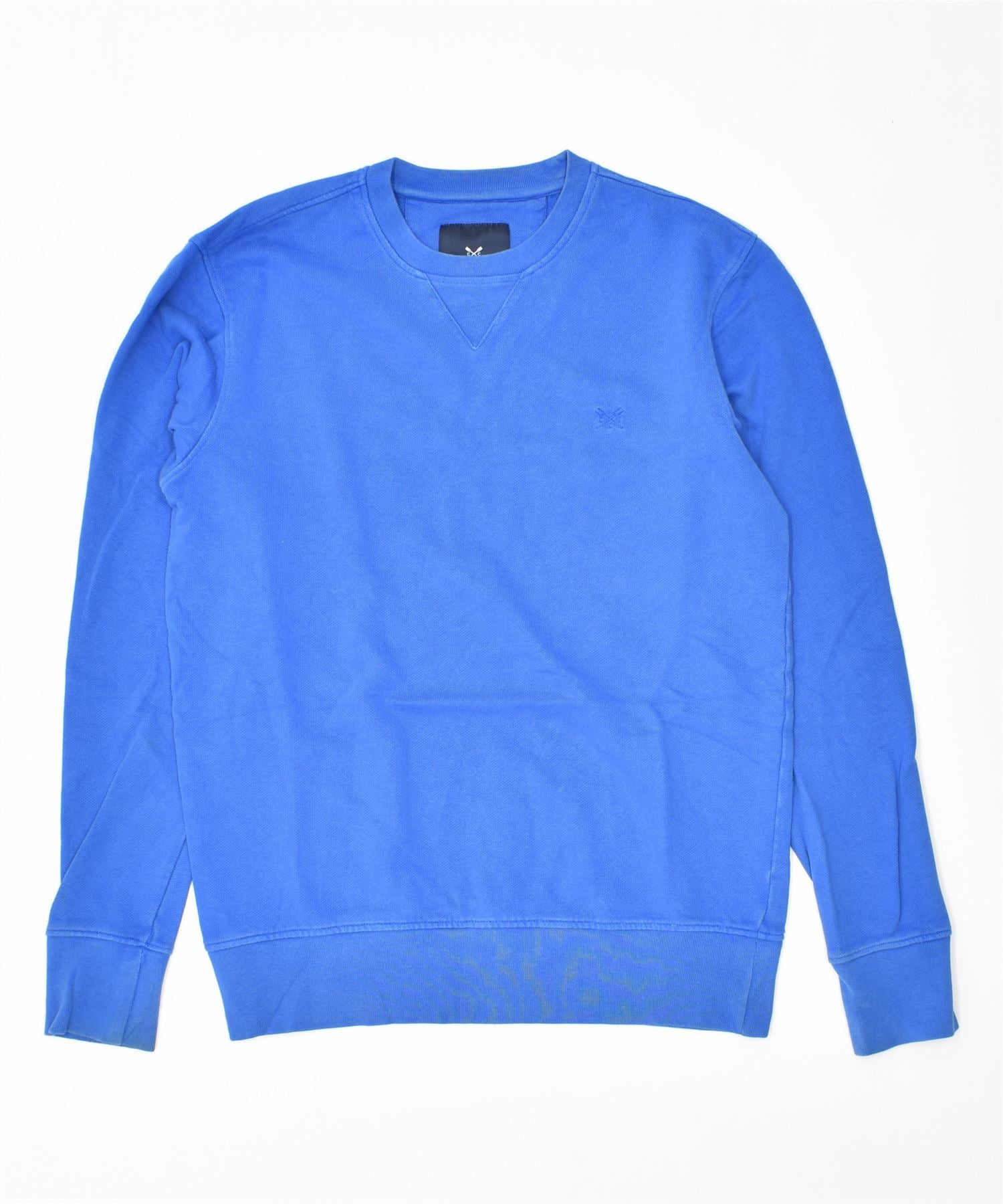 image of CREW CLOTHING Mens Sweatshirt Jumper Small Blue Cotton