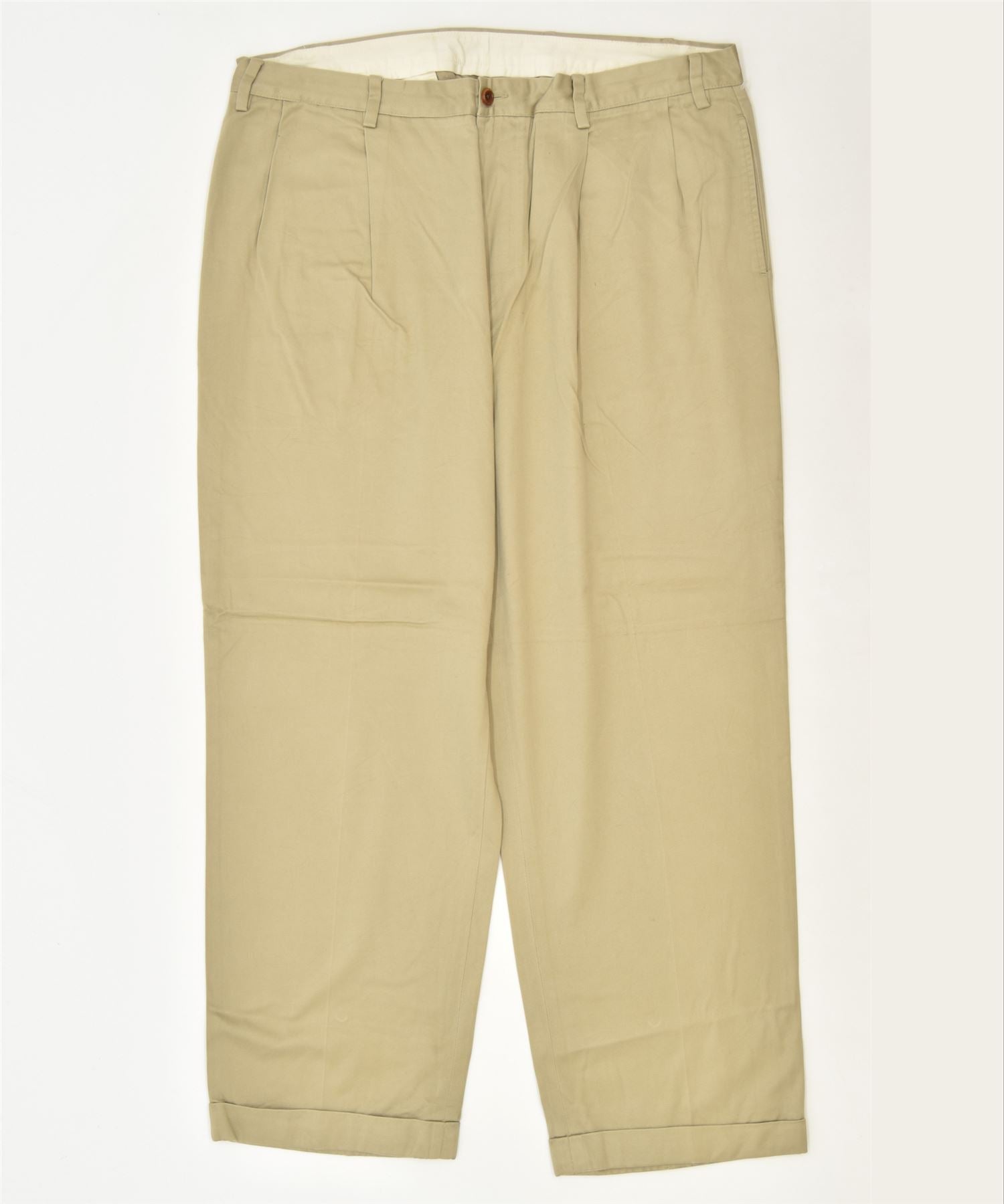 image of NAUTICA Mens Rigger Straight Chino Trousers W40 L30 Khaki Cotton Classic