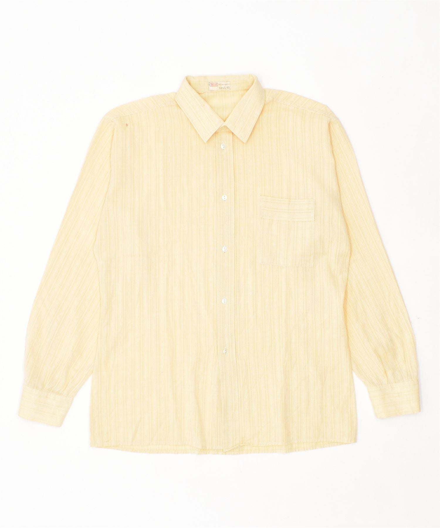 image of VINTAGE Womens Shirt UK 14 Large Yellow