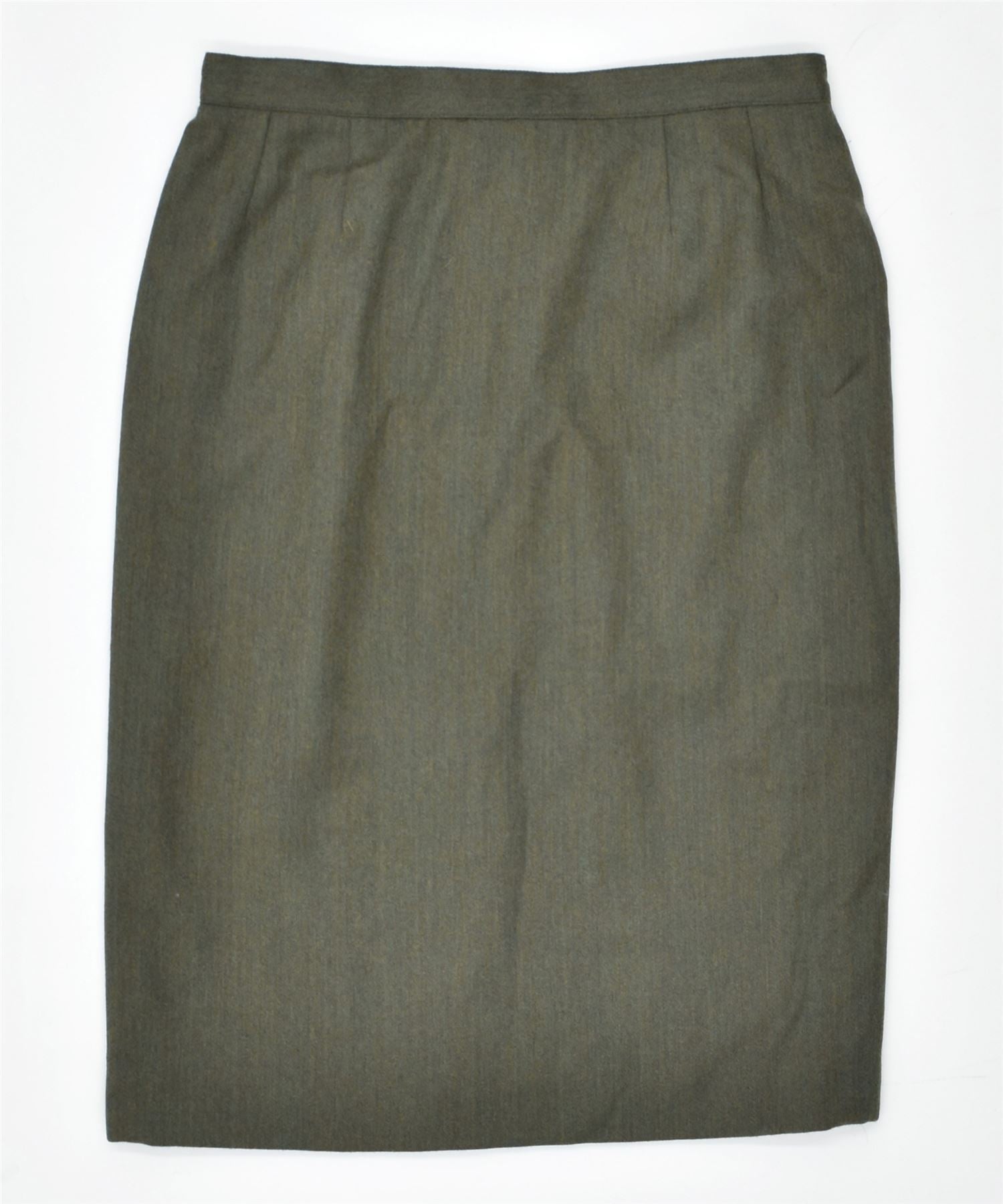 Image of LUISA SPAGNOLI Womens Pencil Skirt IT 44 Medium W28 Khaki