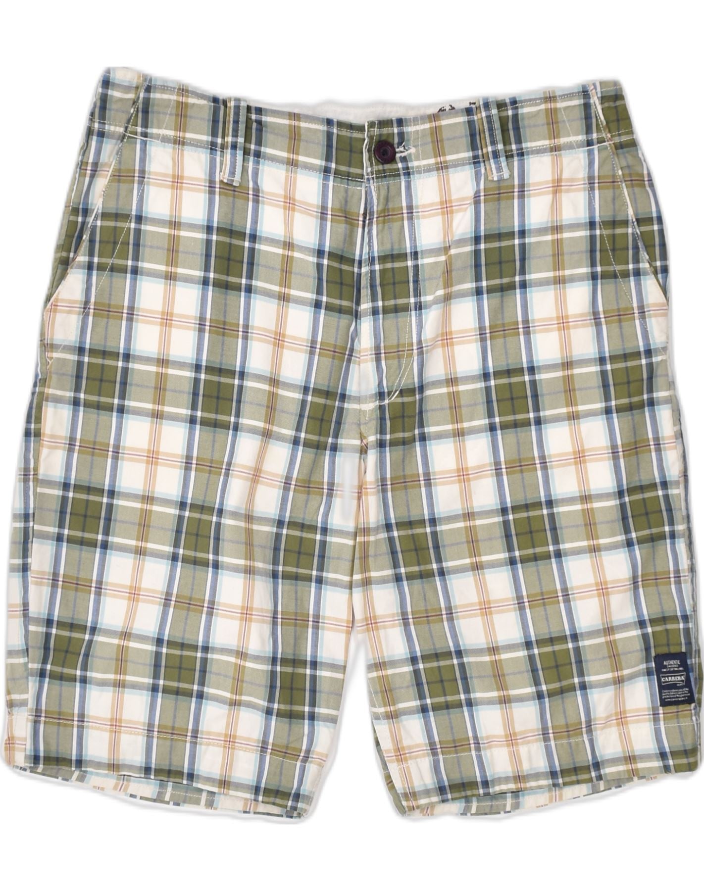 image of CARRERA Mens 618 Casual Shorts IT 50 Large W30 Multicoloured Check Cotton