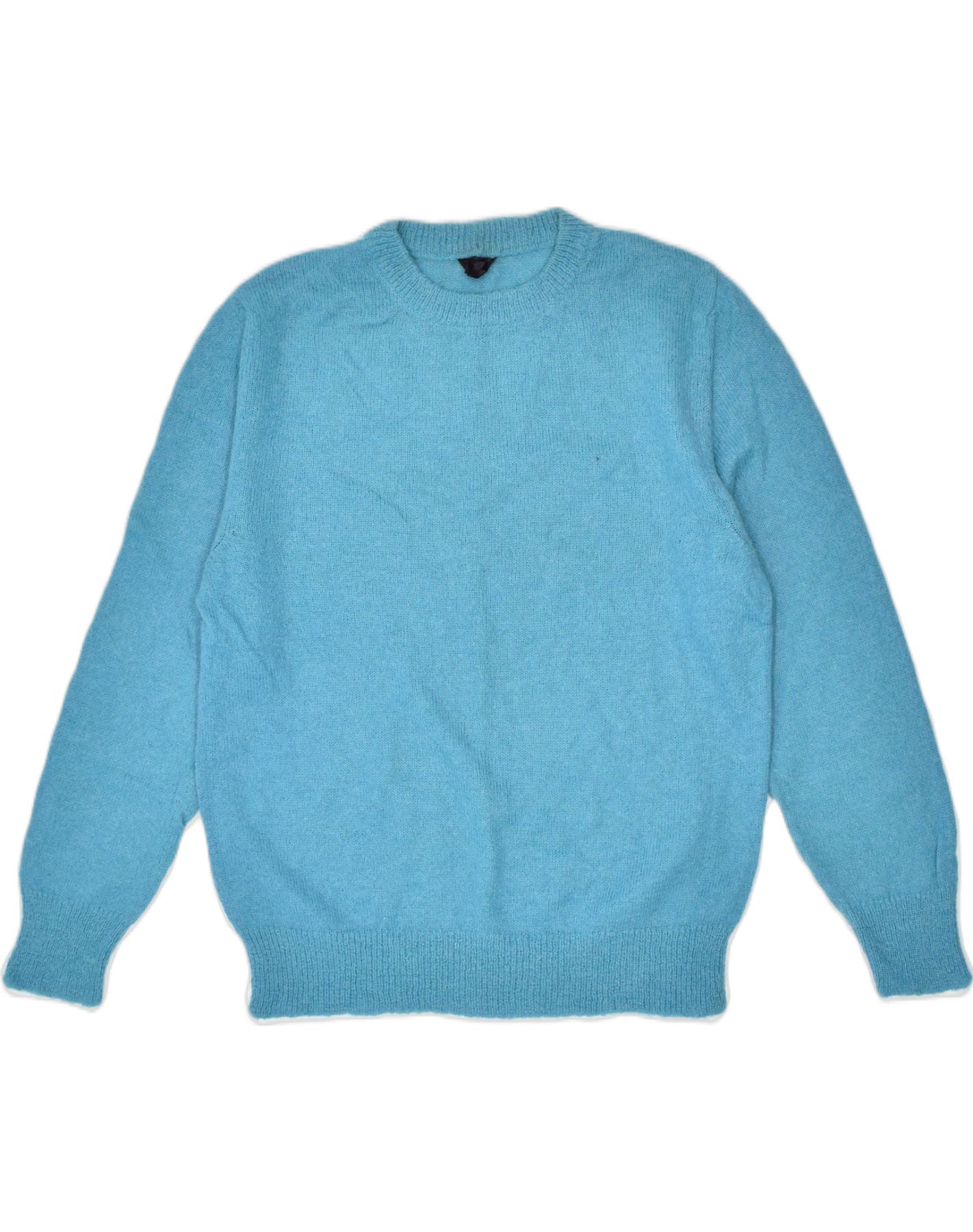 Image of VINTAGE Womens Crew Neck Jumper Sweater UK 16 Large Blue