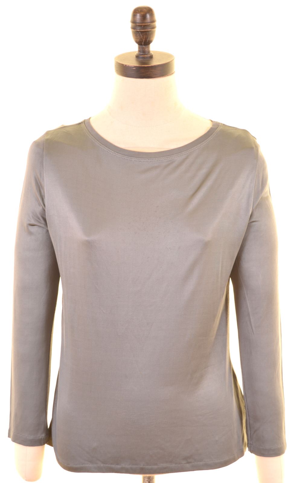 image of MAX & CO. Womens Top Long Sleeve UK 8 Small Grey Viscose